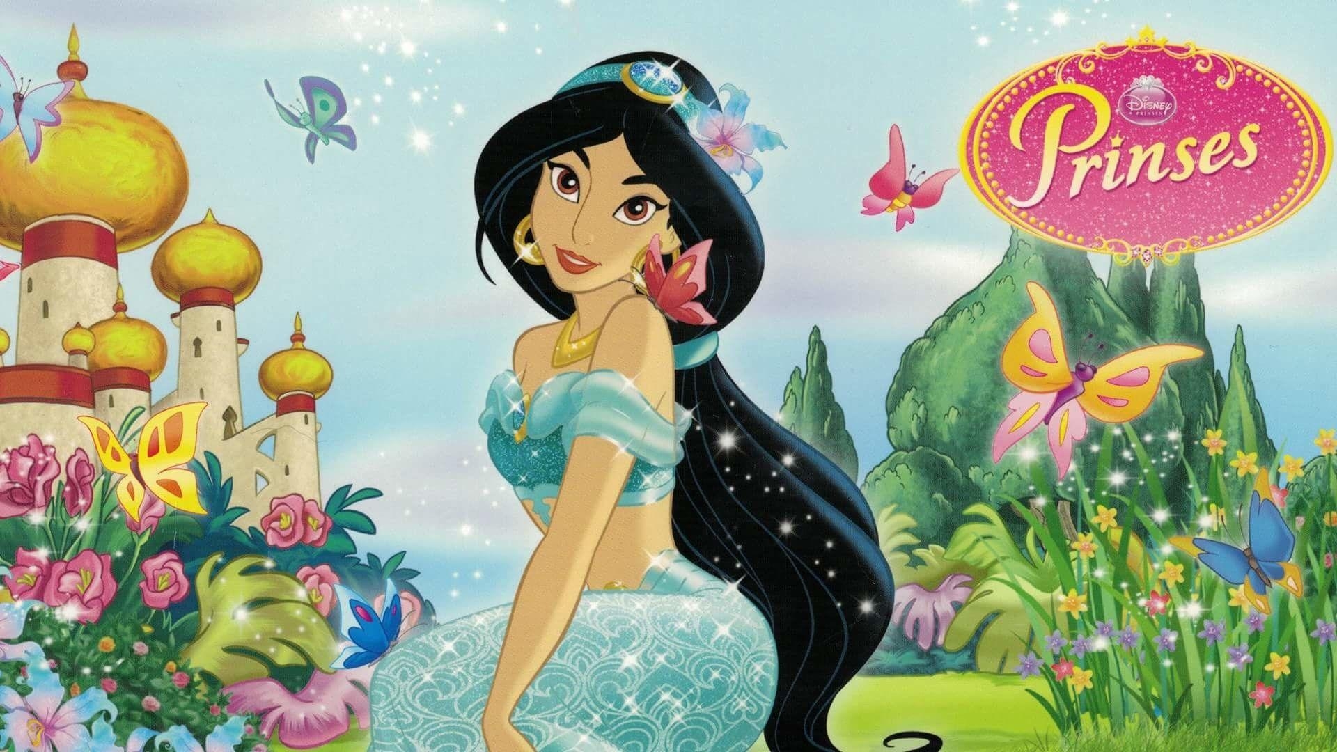 Prinzessin Jasmin, Hintergrund, Disney, Aladdin, märchenhaft, 1920x1080 Full HD Desktop