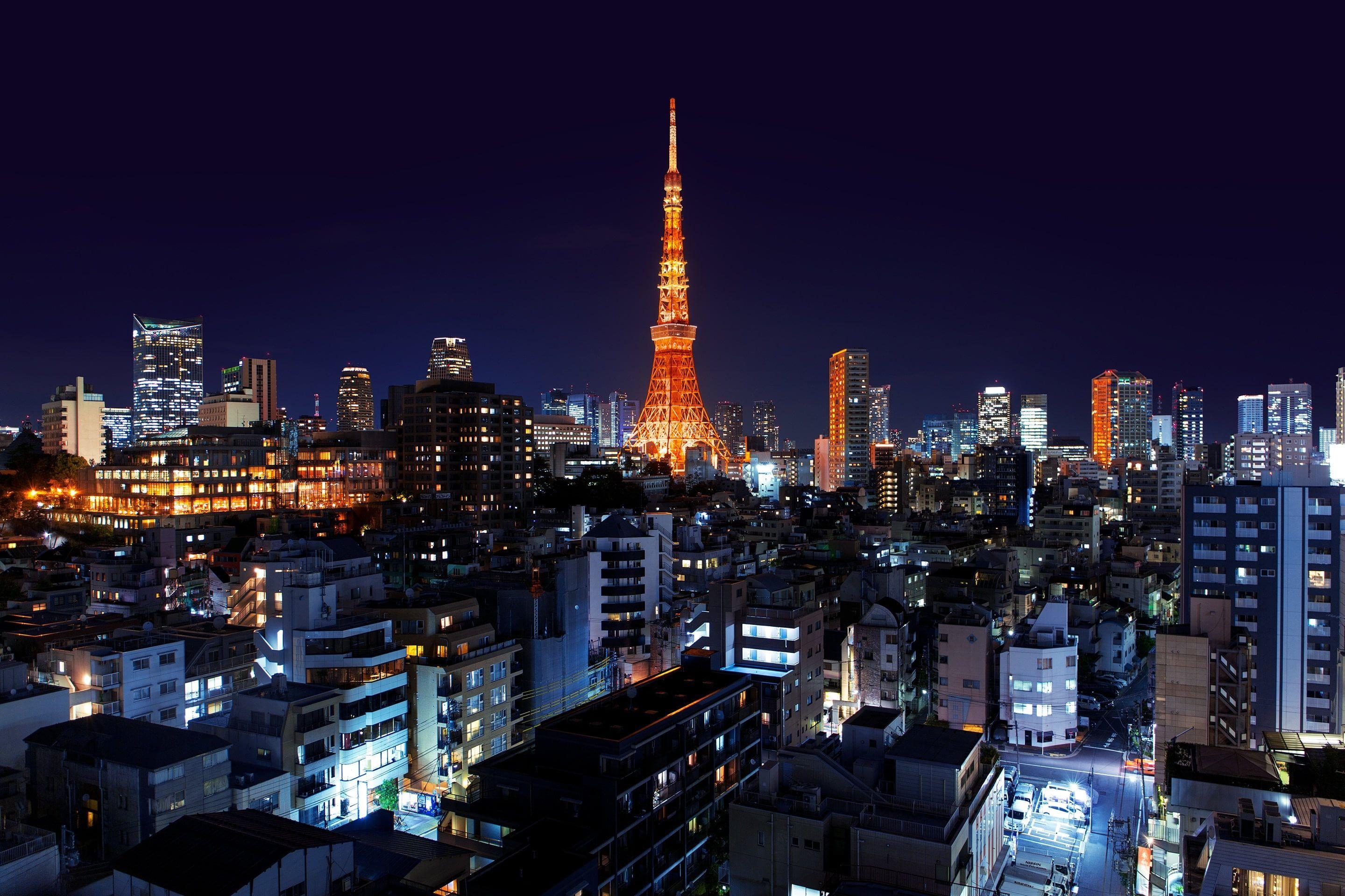 Tokyo Tower, Japan, Roppongi, Minato, HD, 2880x1920 HD Desktop