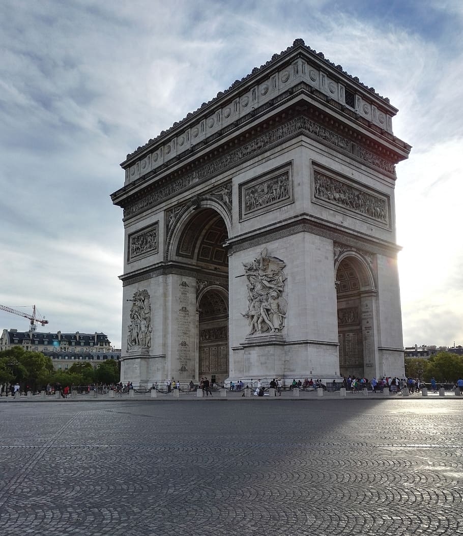 Arc de Triomphe, Frankreich, Paris, Mobil, HD, 910x1060 HD Handy