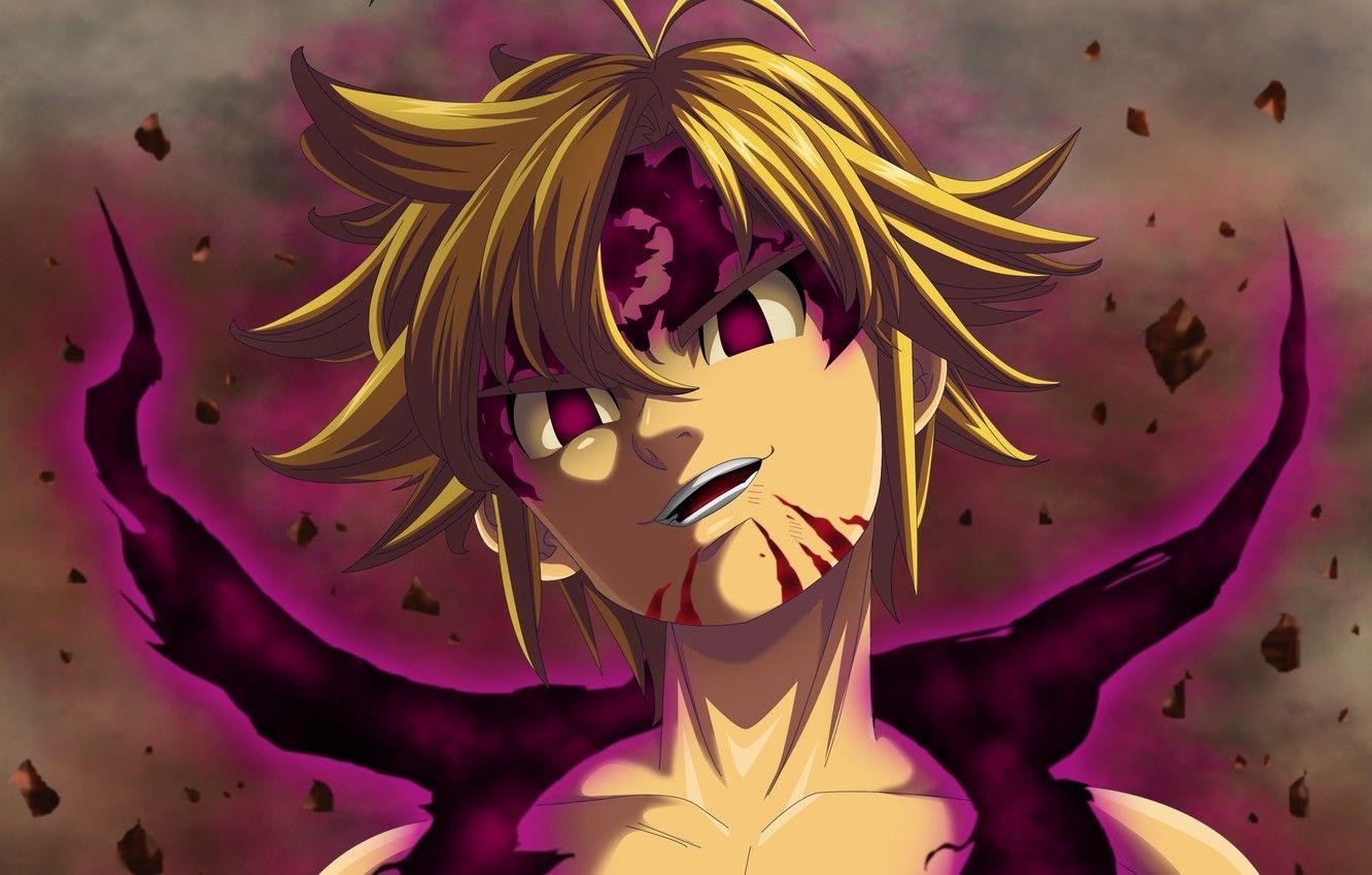 Meliodas, Anime Krieger, Manga, Taizai, Wallpaper, 1340x850 HD Desktop