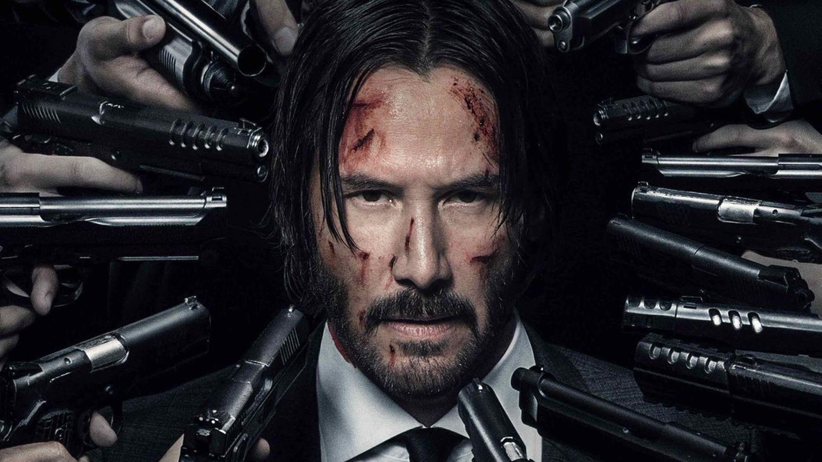 John Wick, Poster, Keanu Reeves, Actionfilm, Film, 1600x900 HD Desktop