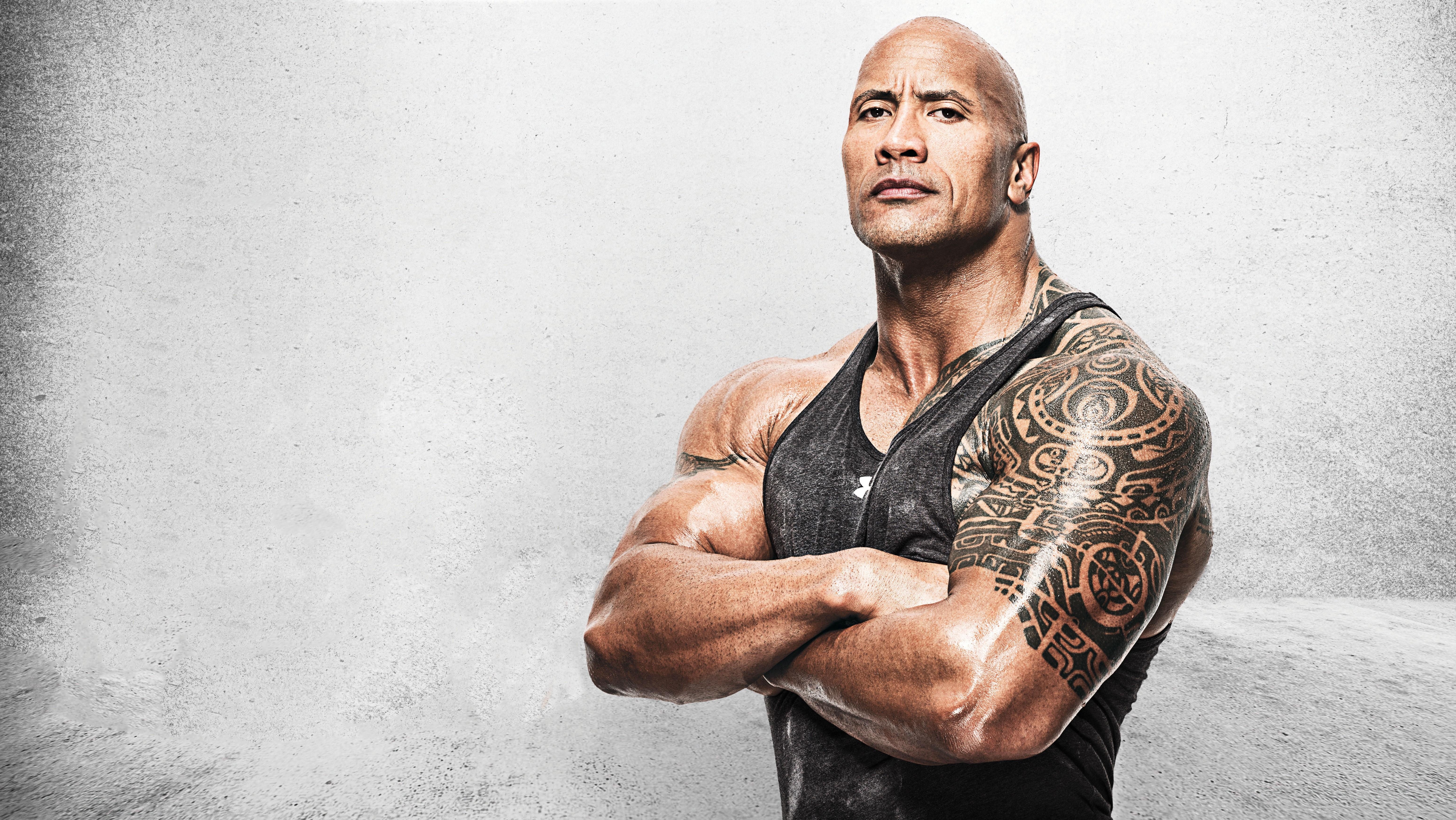 Dwayne Johnson, Hollywood, 5K, Schauspieler, Bild, 6200x3500 4K Desktop