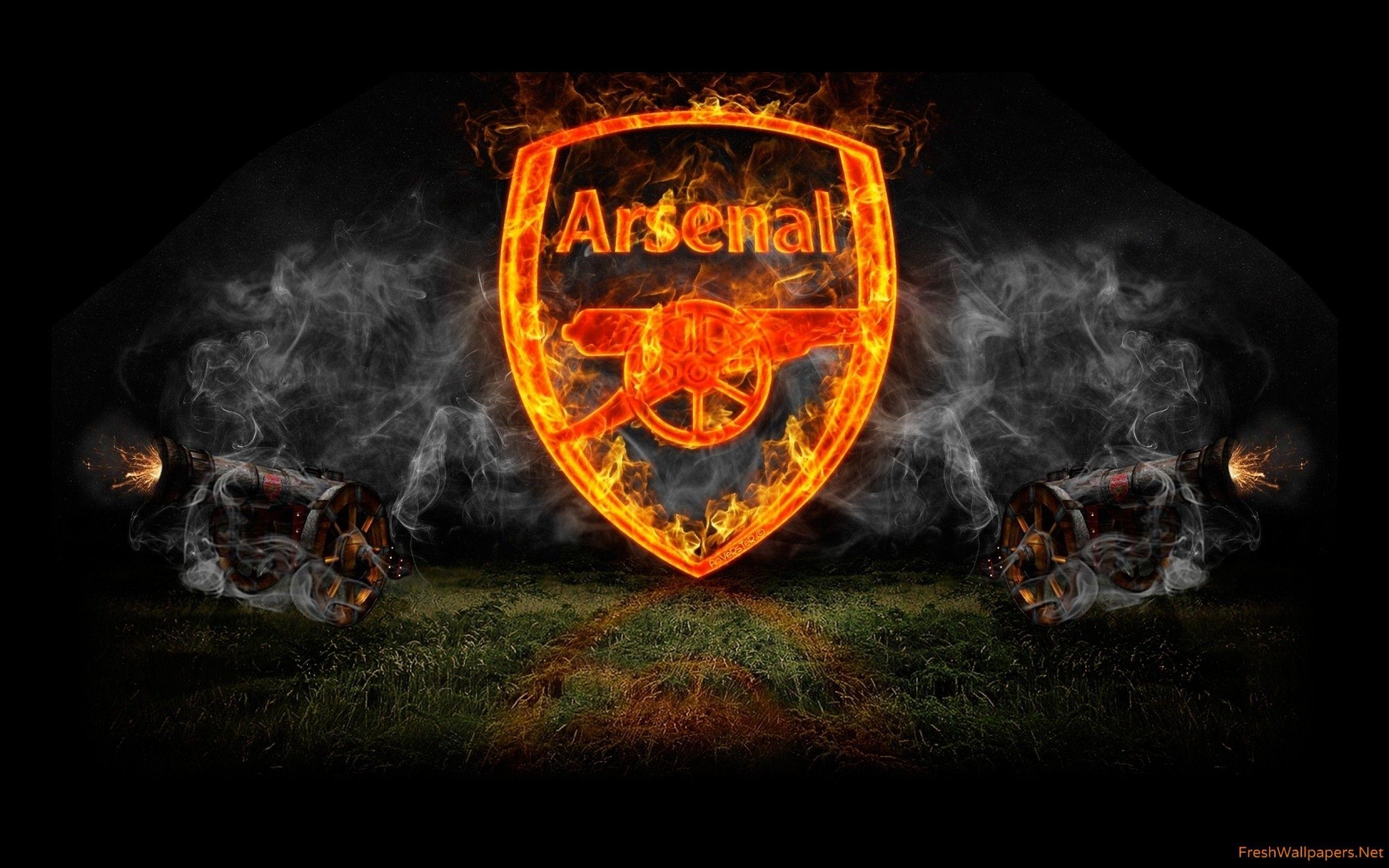 Arsenal FC, Logo, Hintergrund, Fußball, Bild, 2560x1600 HD Desktop