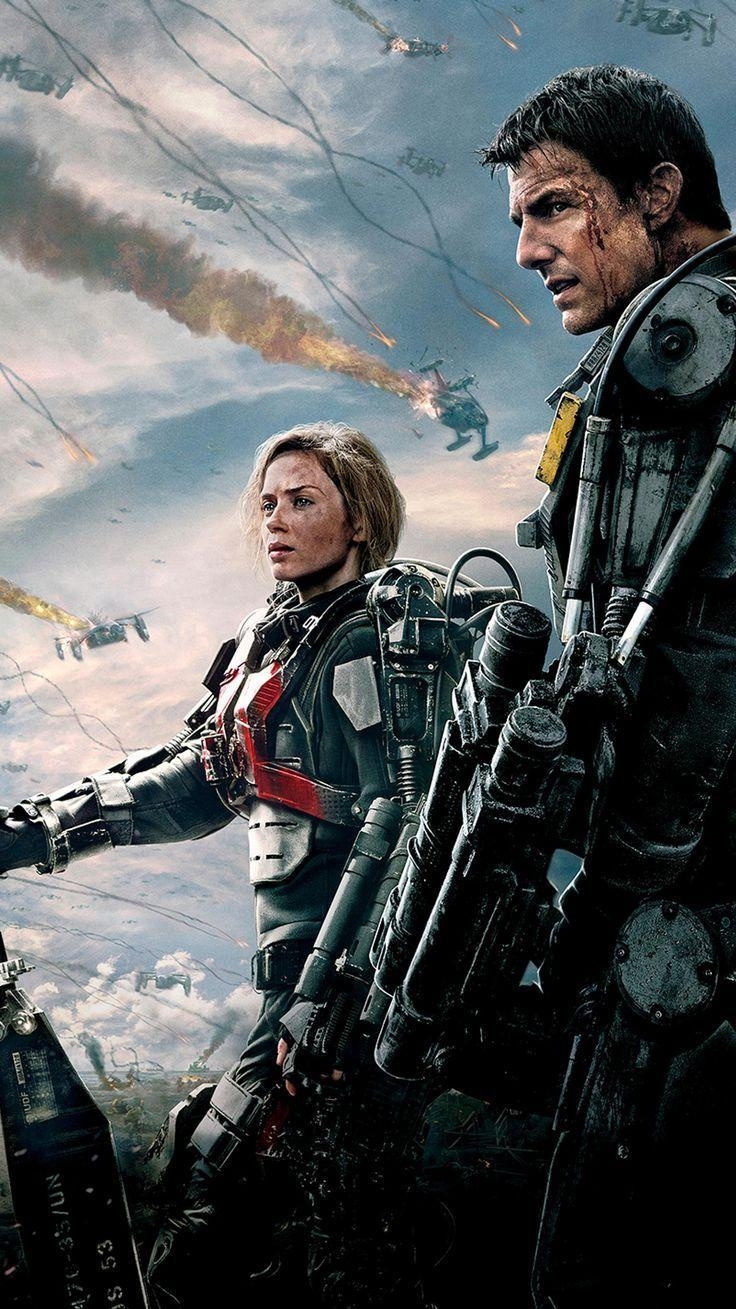 Edge of Tomorrow, 2014, Handy-Hintergrund, Tom Cruise, Emily Blunt, 740x1310 HD Handy