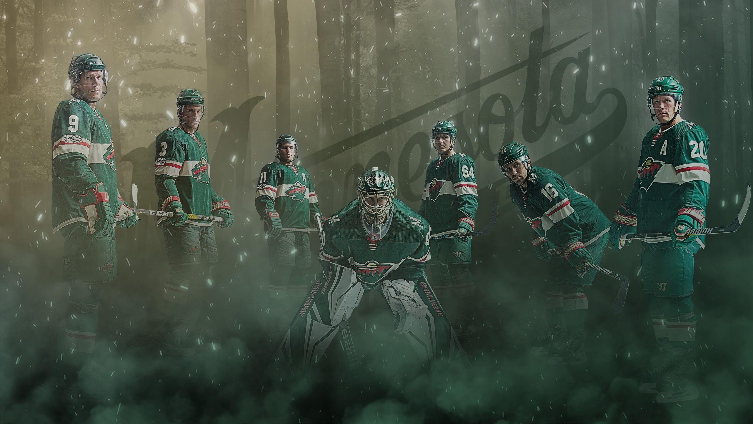 Minnesota Wild, Hintergrundbild, NHL, Eishockey, Team, 2560x1440 HD Desktop