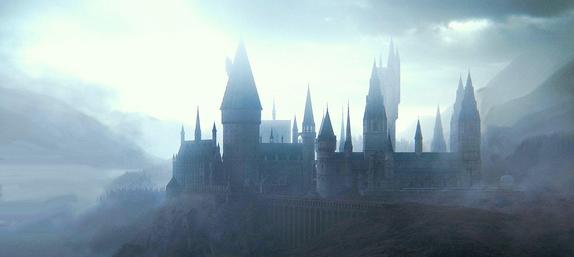 Hogwarts, Harry Potter, Magie, Zauberwelt, Zauberschule, 1920x860 Dual Screen Desktop