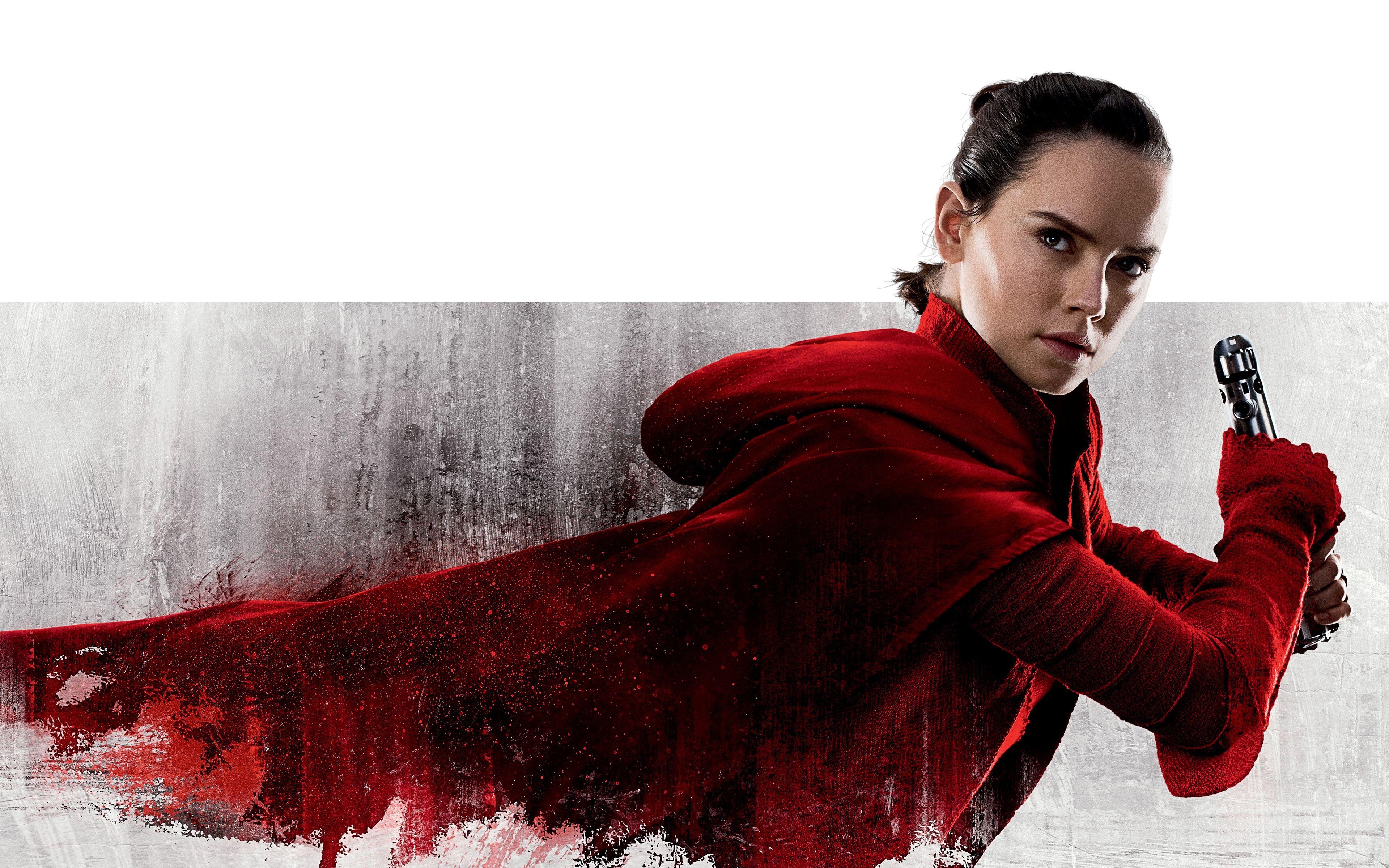 Rey, Star Wars, Daisy Ridley, Die letzten Jedi, 4K, 3840x2400 4K Desktop