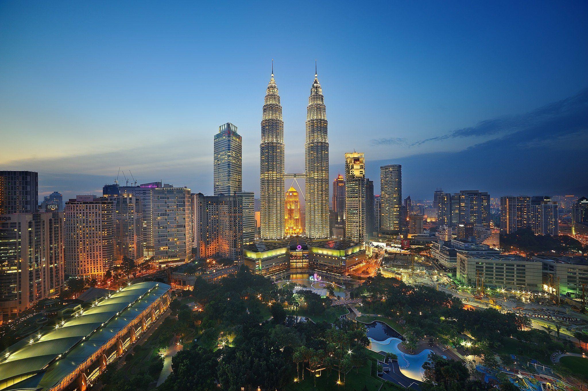 Stadtbild, Hochhäuser, Kuala Lumpur, Malaysia, Skyline, 2050x1370 HD Desktop