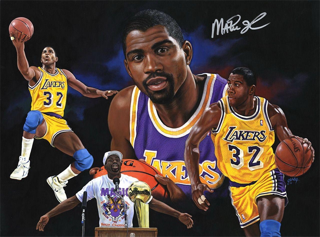 Magic Johnson, Ultra HD, Basketballstar, Lakers, Sport, 1280x950 HD Desktop