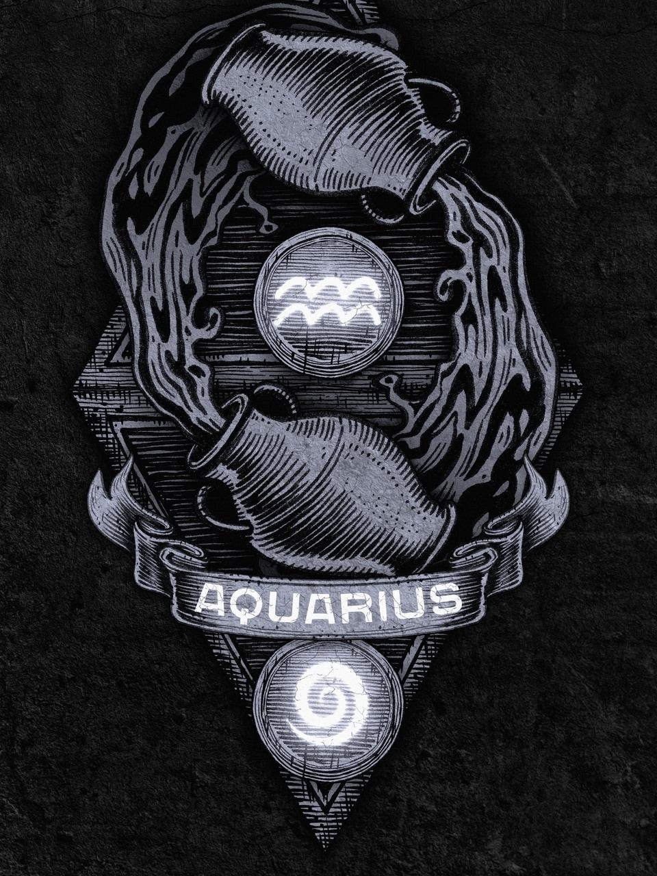 Aquarius, Hintergrund, Sternzeichen, Bild, Wassermann, 960x1280 HD Handy