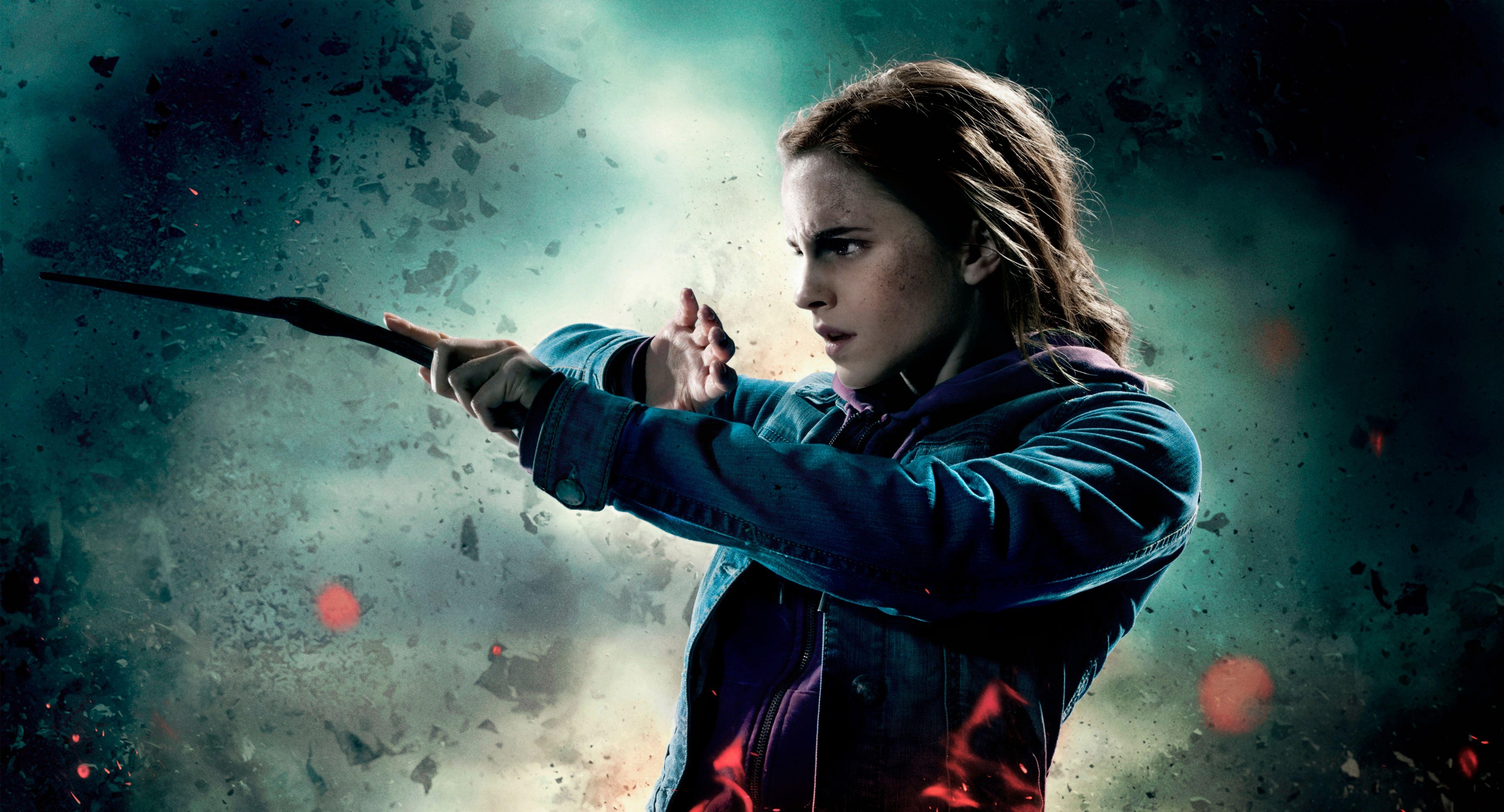 Emma Watson, Hermine Granger, Harry Potter, 4K, Filme, 5000x2700 4K Desktop