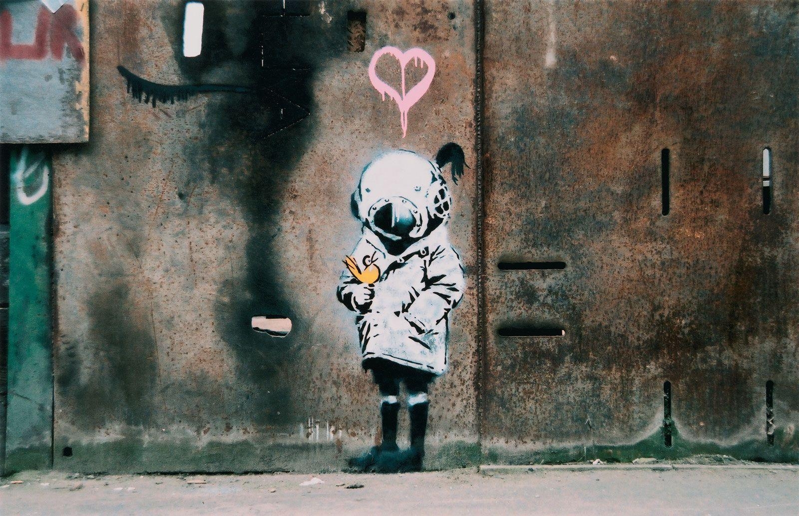 Banksy, Kunst, Hintergrund, Graffiti, Detail, 1600x1040 HD Desktop