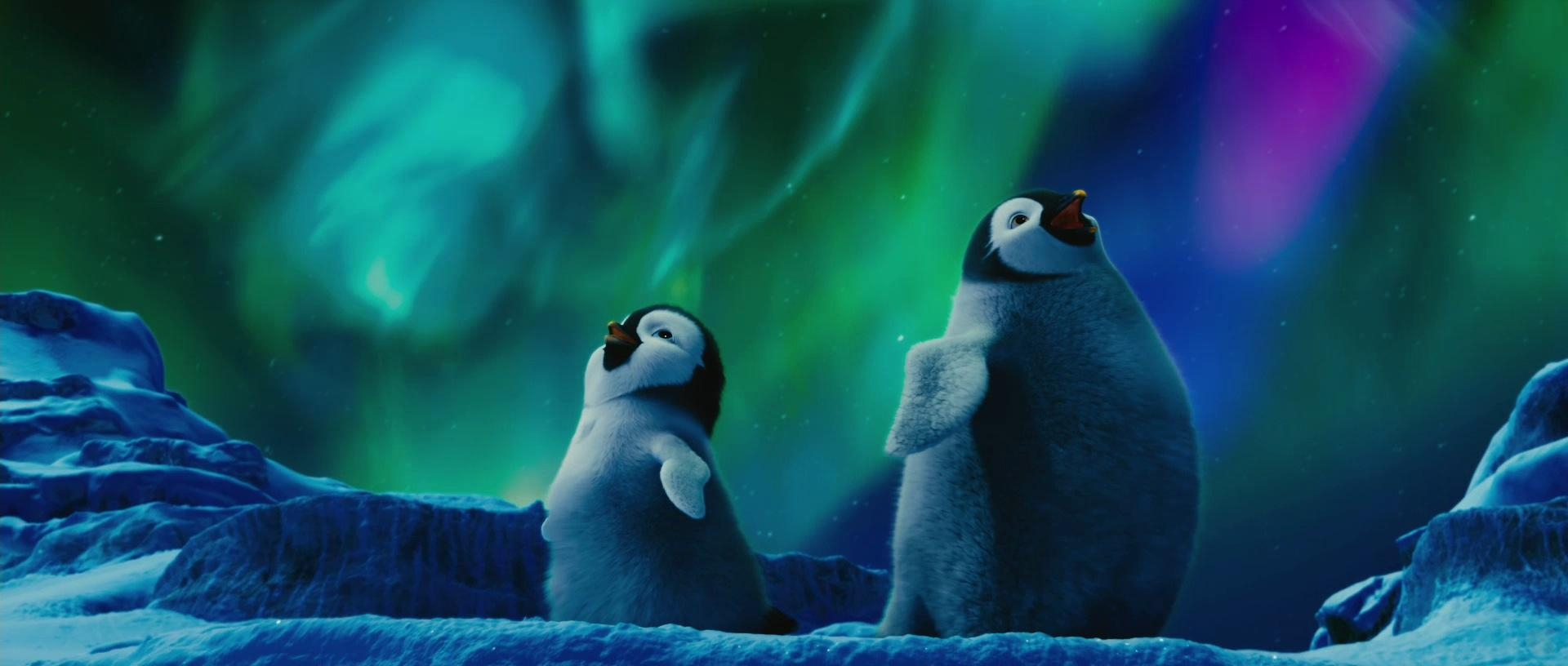 Erik, Aurora Australis, Happy Feet Two, Desktop, Animation, 1920x820 Dual Screen Desktop