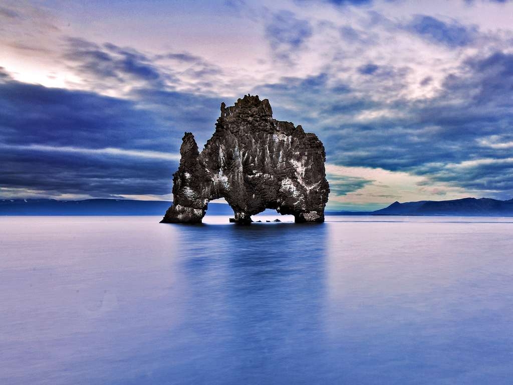 Hvítserkur Island, Norden, Küsten, 1030x770 HD Desktop