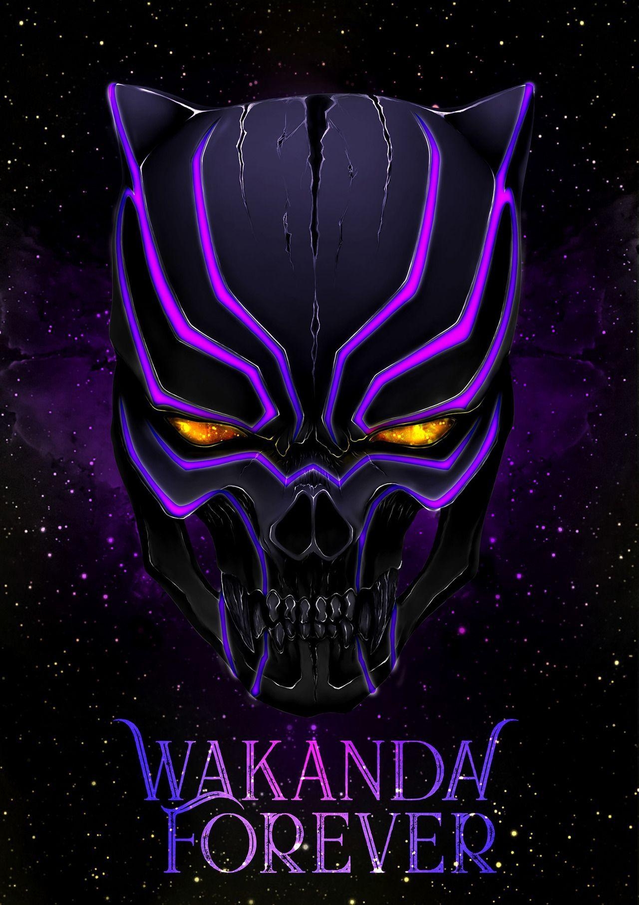 Wakanda Forever, Kunst, Marvel, Pantera Negra, Superhelden, 1280x1820 HD Handy