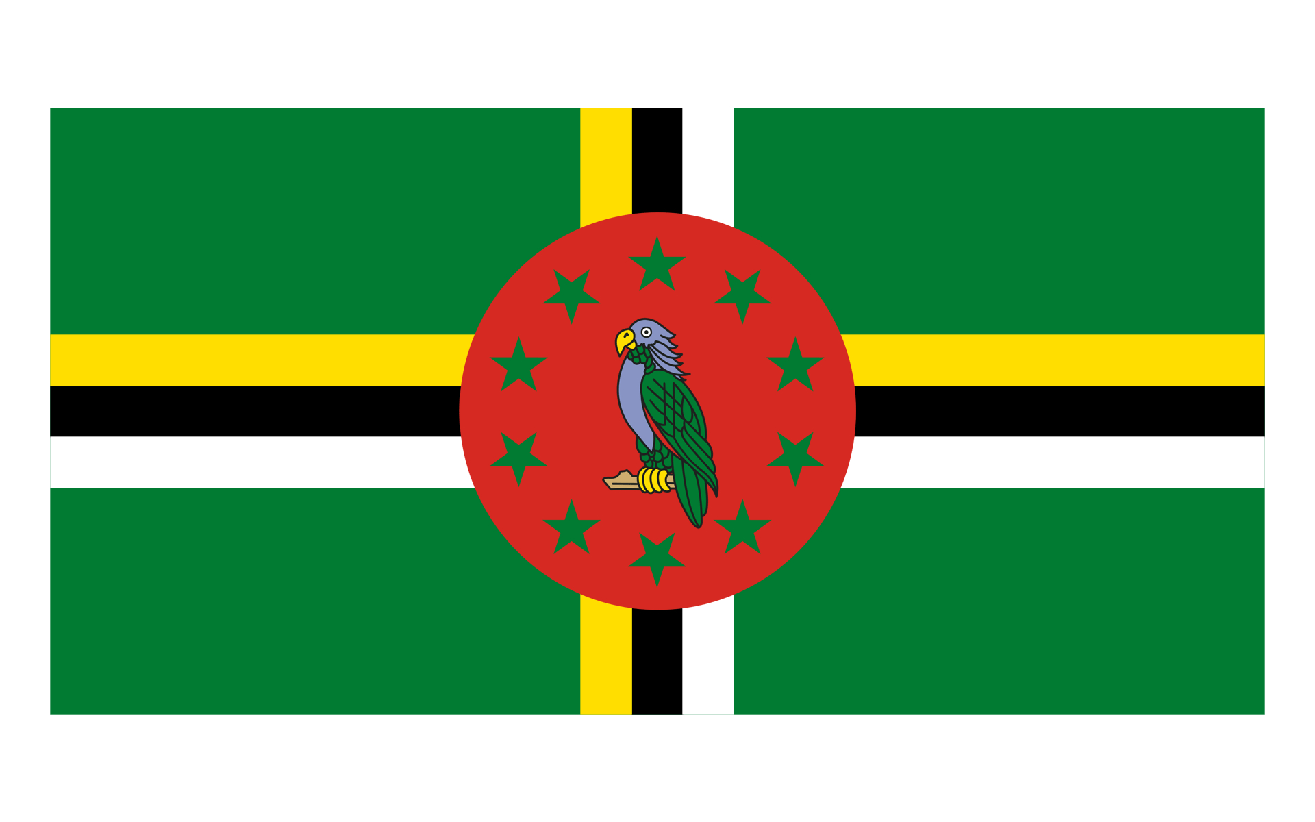 Dominica Flagge, Ländern, Karibik, Urlaub, Symbol, 1920x1200 HD Desktop