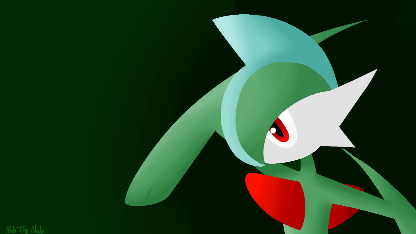 Gallade, HD Design, Pokémon, Hintergrund, Spiele, 1370x770 HD Desktop