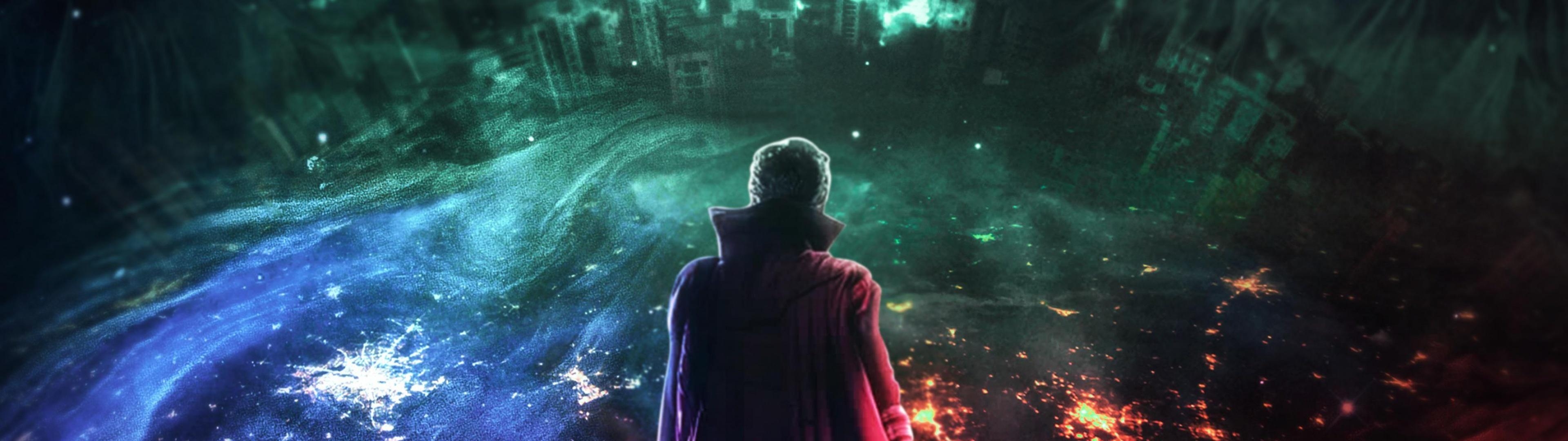 Doctor Strange, Multiversum, 4K, Marvel, 2022, 3840x1080 Dual Screen Desktop