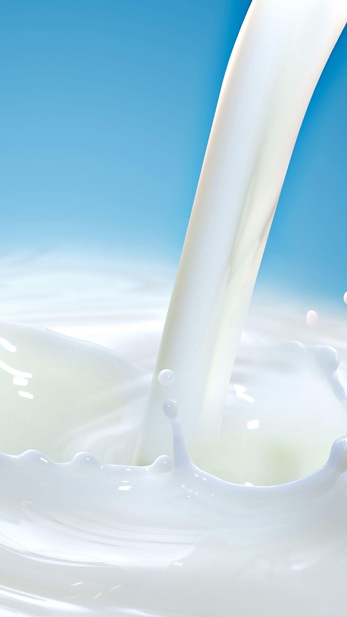 Milch, Lebensmittel, kostenloser Download, Hintergrundbild, Creme, 1440x2560 HD Handy