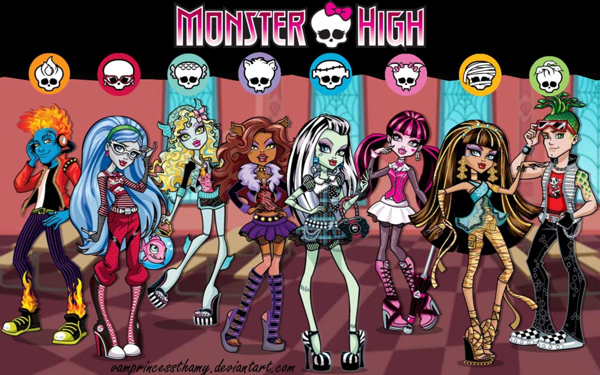 Monster High, Einzigartig, 2021, Puppen, Hintergrund, 1920x1200 HD Desktop