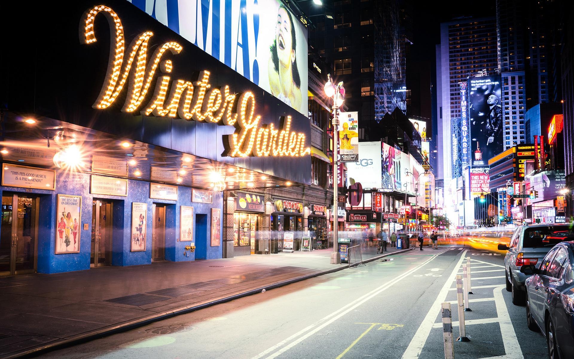 Broadway, Reisen, New York, Theater, Stadt, 1920x1200 HD Desktop