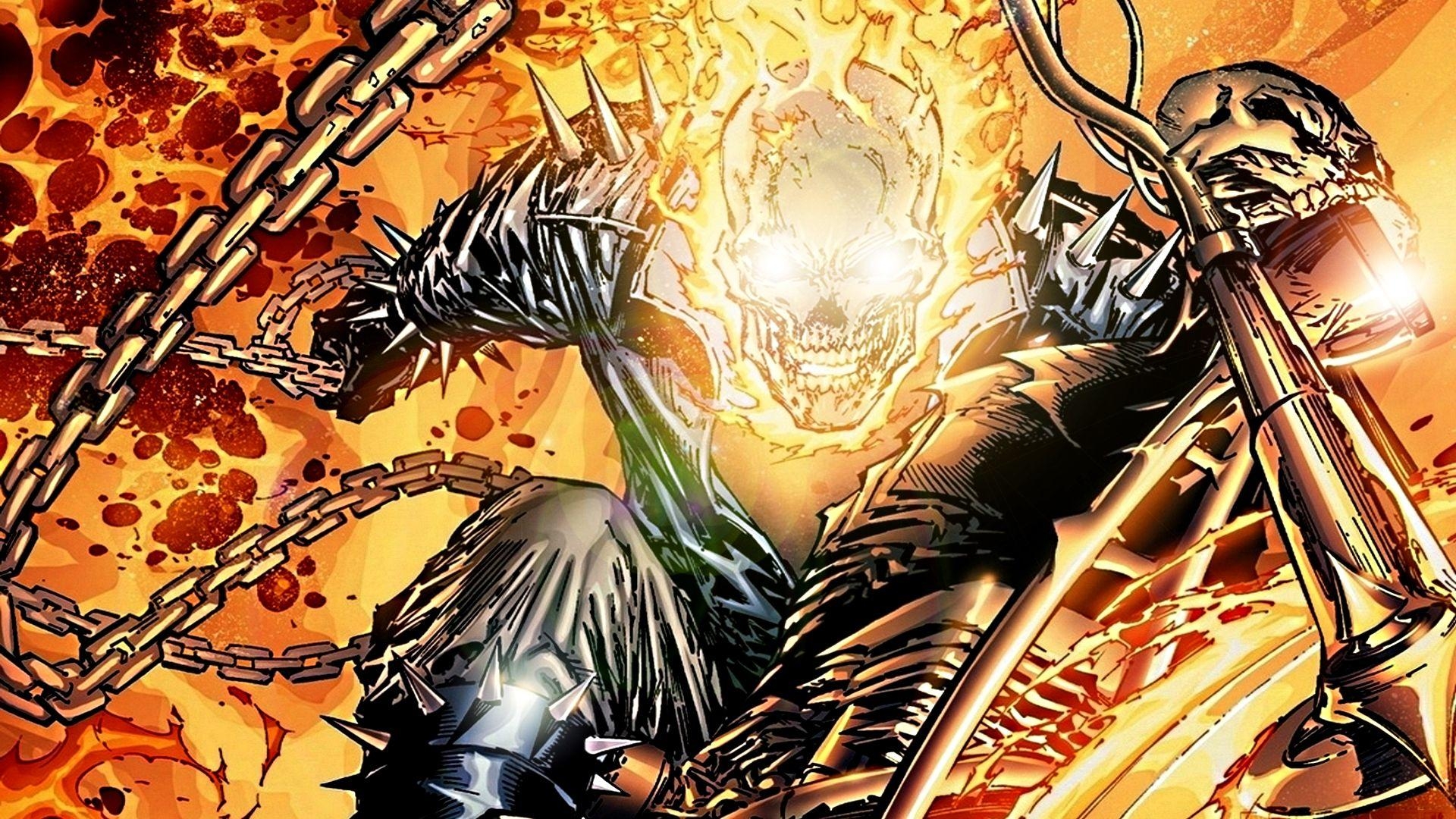 Ghost Rider, Marvel Comics, Spotlight, Film, HD, 1920x1080 Full HD Desktop