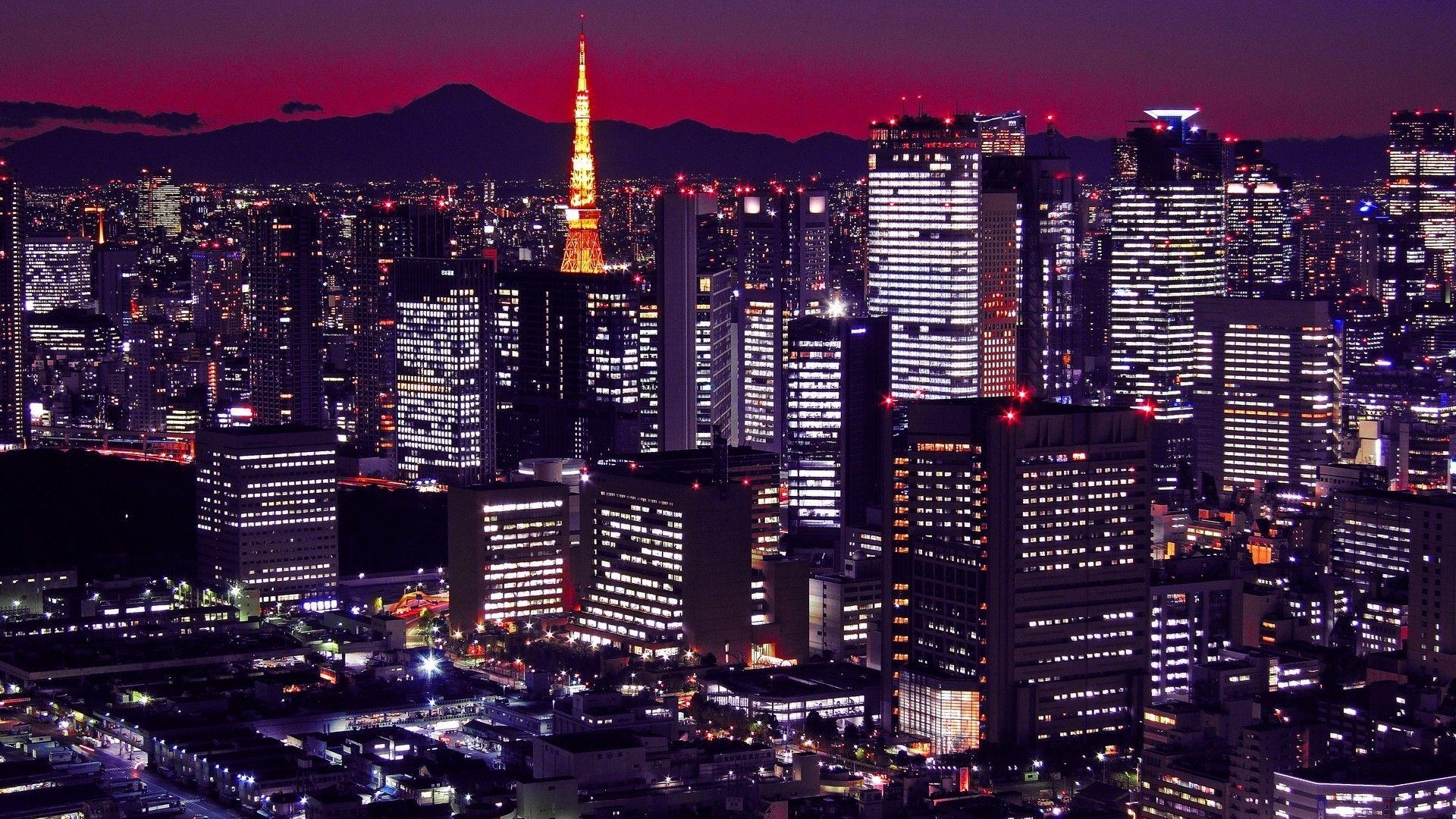 Tokio, Japan, Gebäude, Stadtansicht, Vollbild, 1920x1080 Full HD Desktop