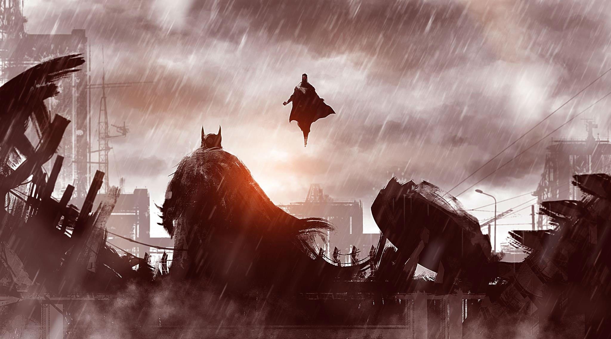 Batman, Superman, Abenteuer, Action, Morgendämmerung, 2050x1140 HD Desktop