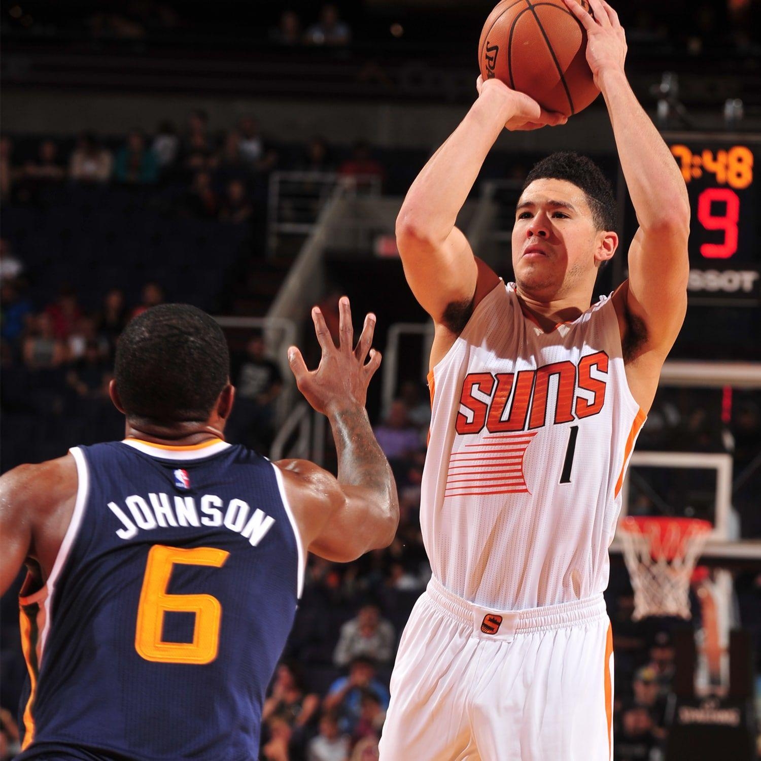 Devin Booker, Shooter, Suns, NBA, Profil, 1500x1500 HD Handy