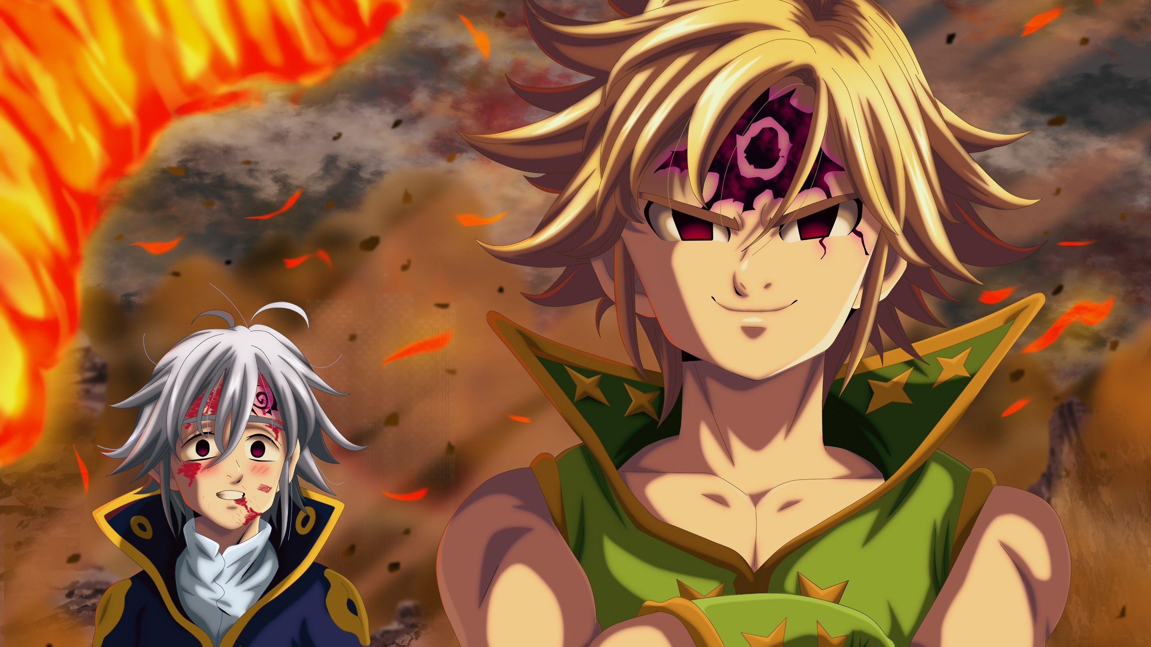 Meliodas, Anime, Sieben Todsünden, Wallpaper, Kunst, 3840x2160 4K Desktop