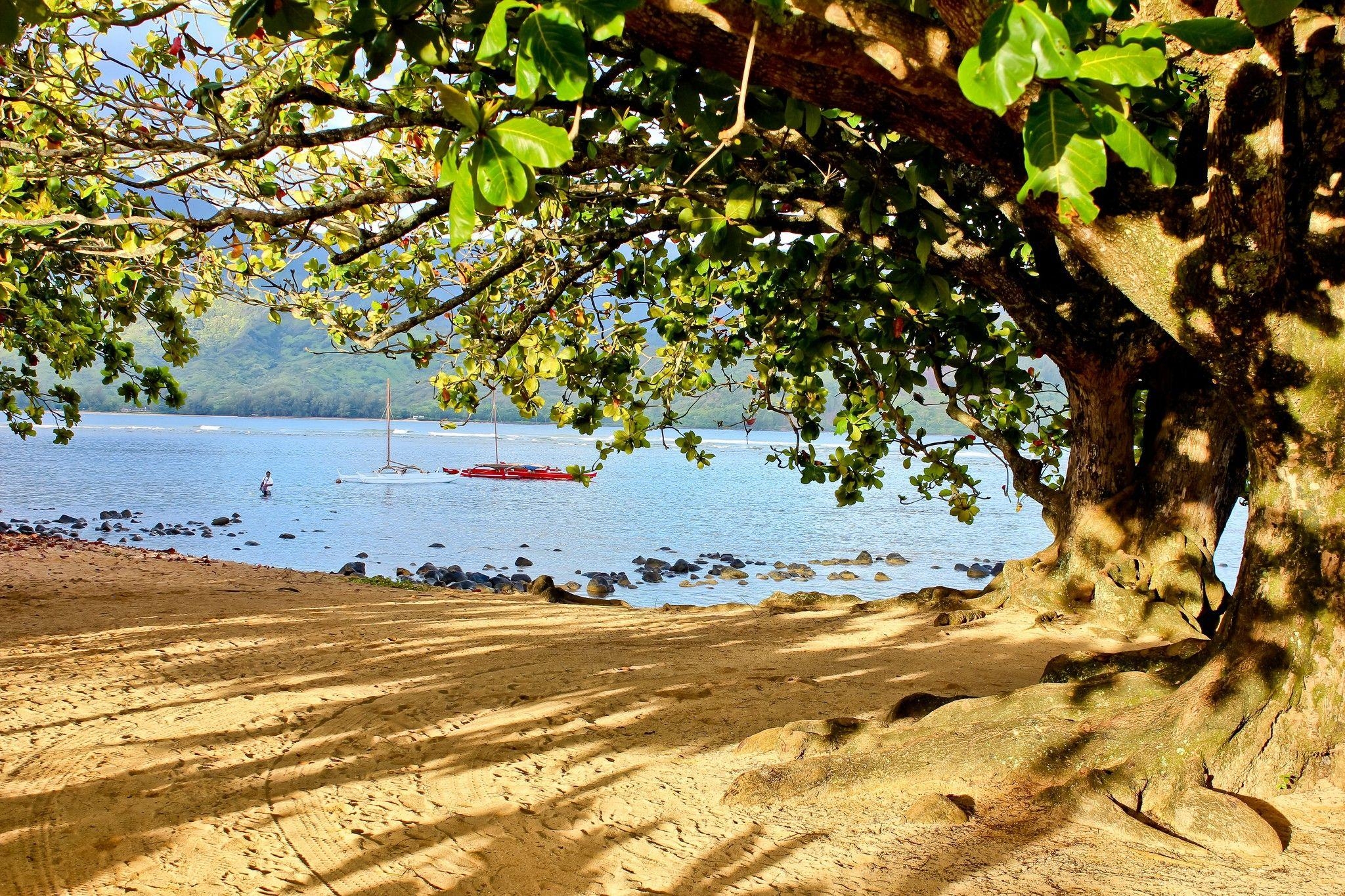 Puu Poa Strand, Princeville, Kauai, Hawaii, Natur, 2050x1370 HD Desktop