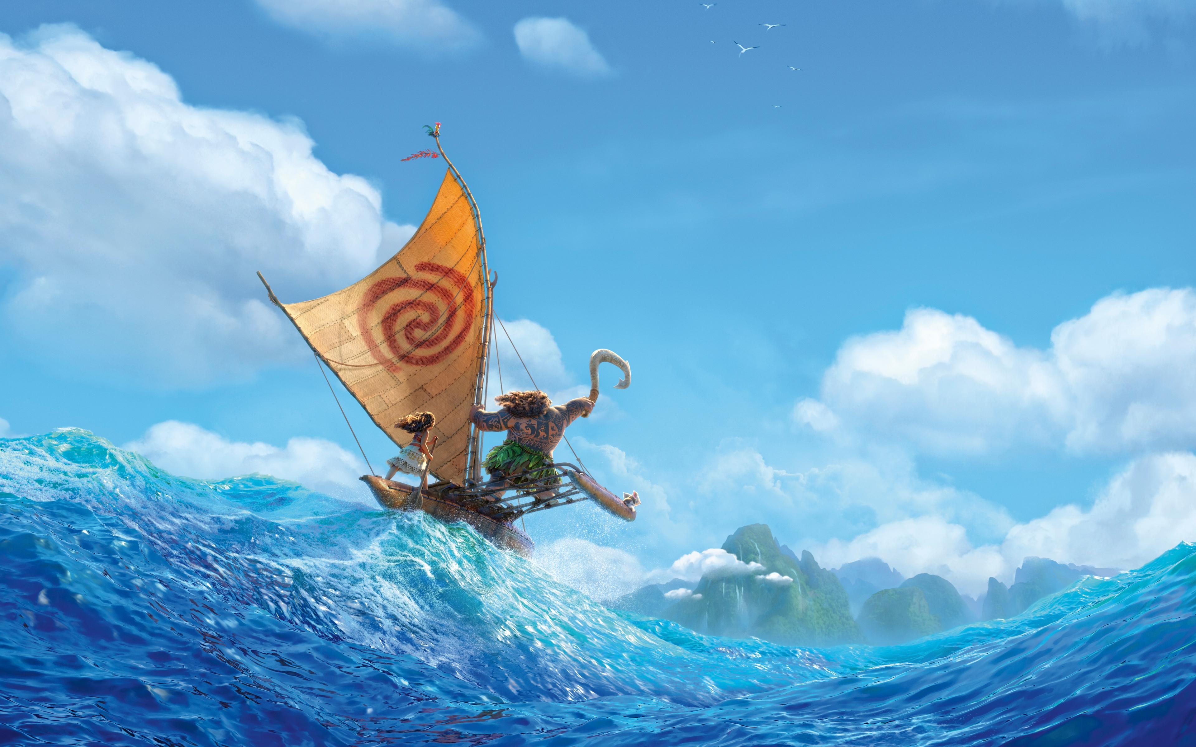 Moana Auflösung, 1366x768, Disney-Abenteuer, Animation, Südsee, 3840x2400 4K Desktop