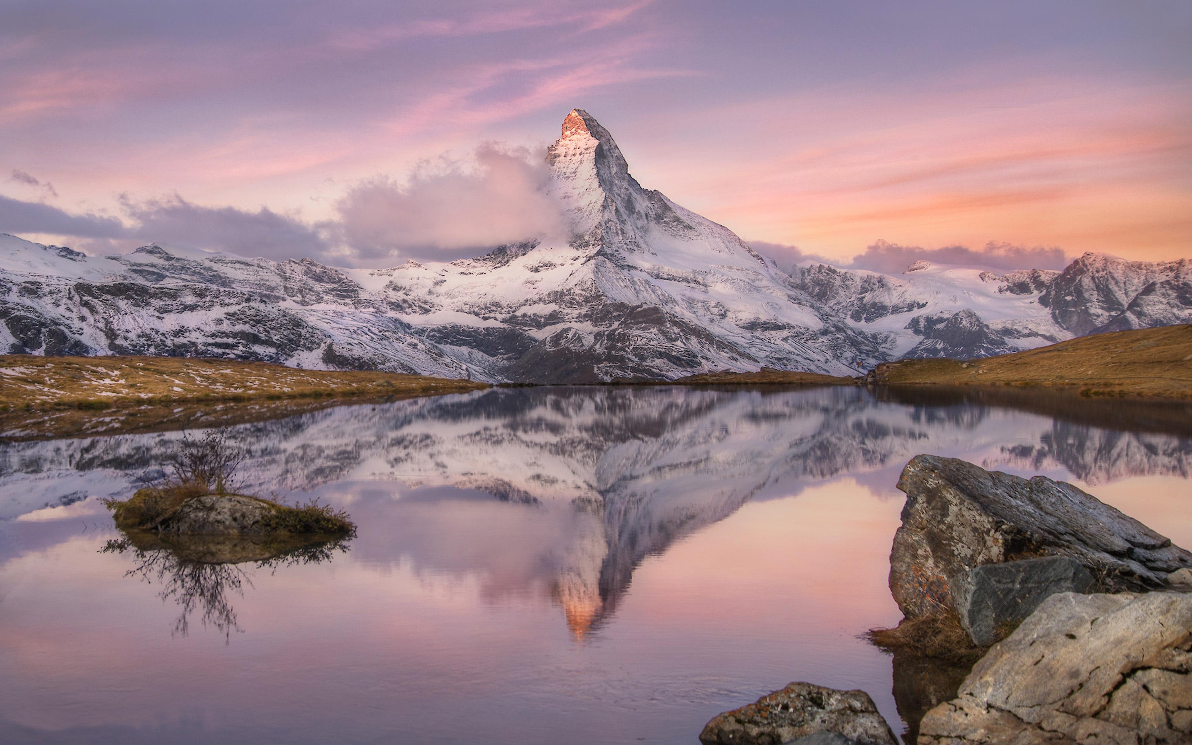 Matterhorn, Sonnenaufgang, Europa, Schweiz, Aussicht, 3840x2400 4K Desktop