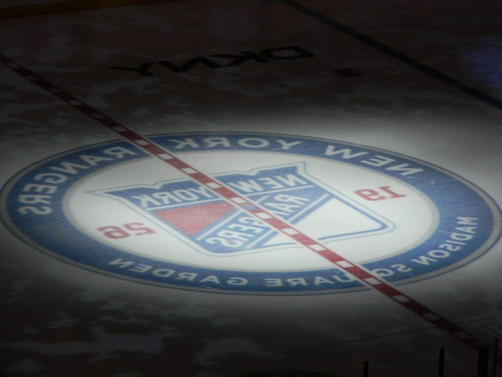 New York Rangers, Logo, Eis, Madison Square Garden, Zentrum, 1030x770 HD Desktop