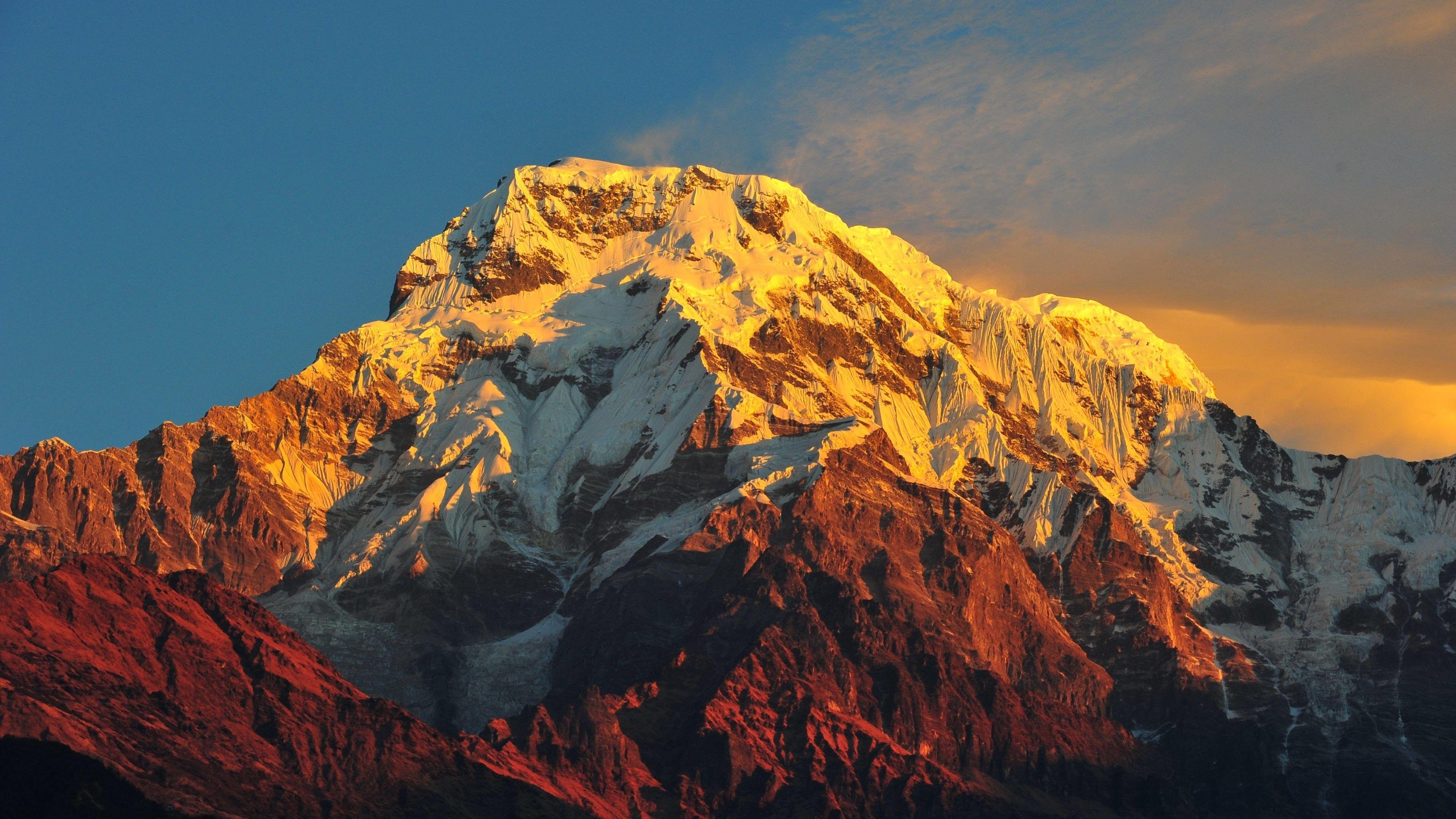 Mount Everest, Hintergrundbild, Landschaft, Himalaya, Gipfel, 3840x2160 4K Desktop