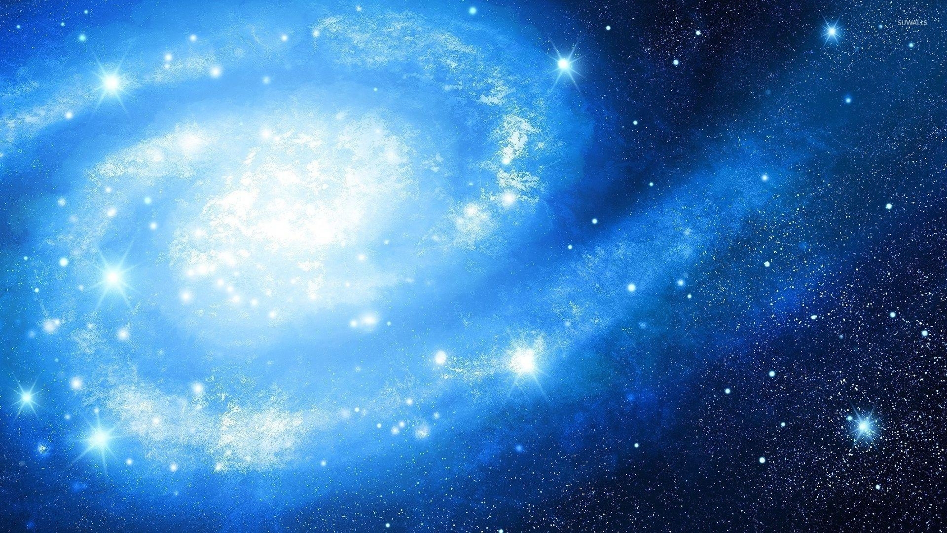 Galaxy, Weltraum, Blau, Wunderschön, Wallpaper, 1920x1080 Full HD Desktop