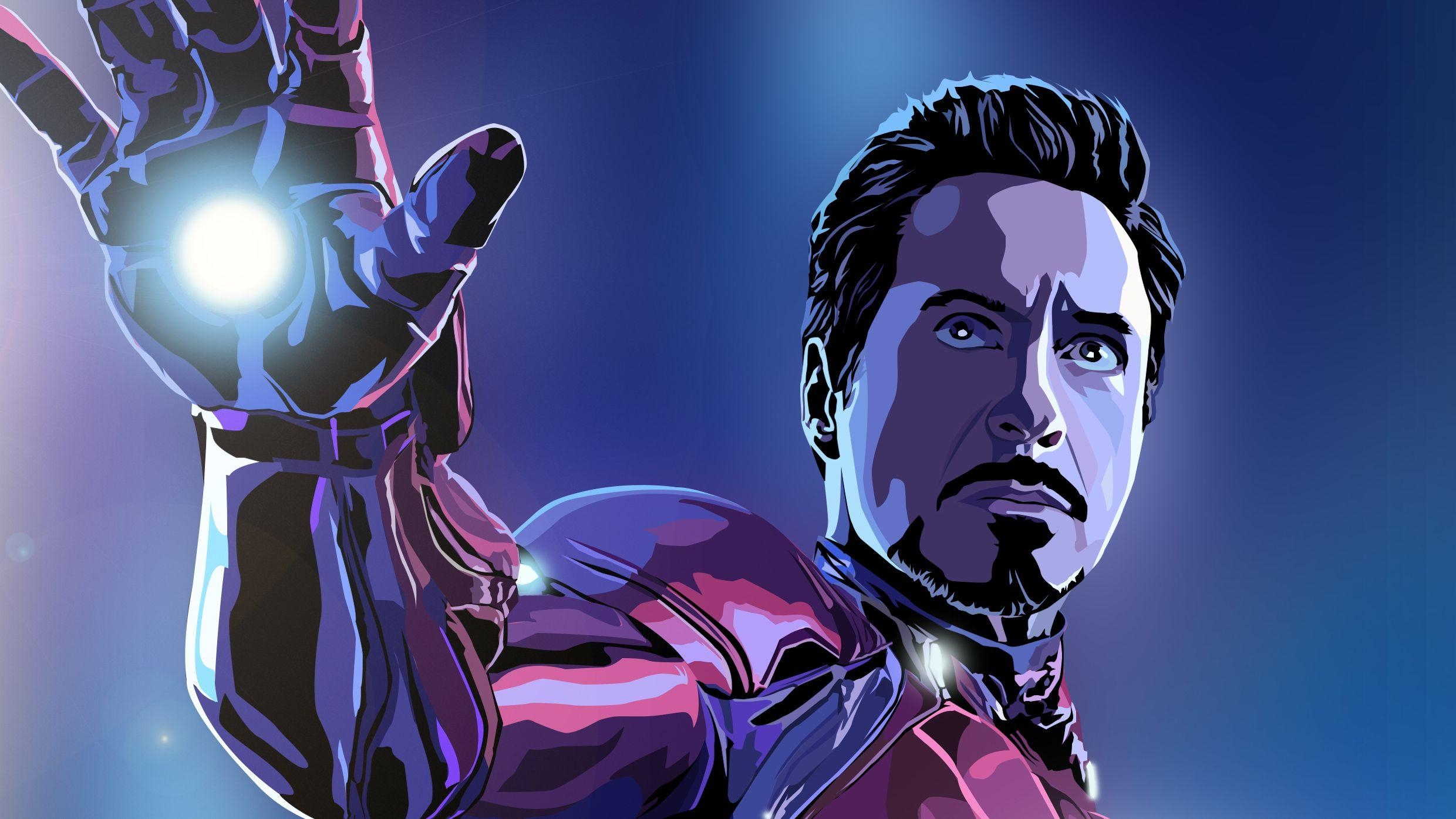 Tony Stark, Iron Man, Marvel, Comics, HD, 2480x1400 HD Desktop