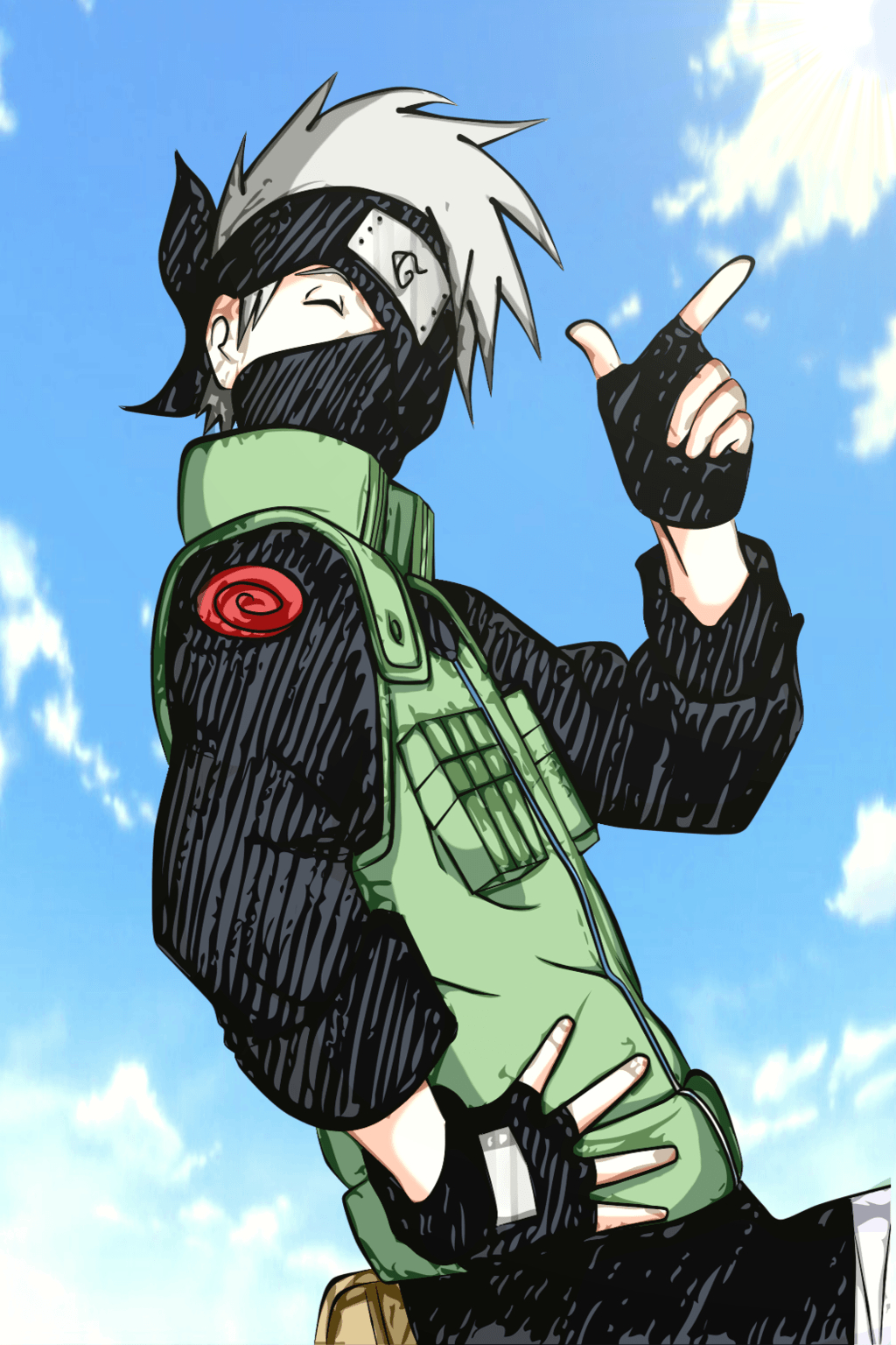 Kakashi, niedlich, liebenswert, Naruto, Anime, 1030x1540 HD Handy