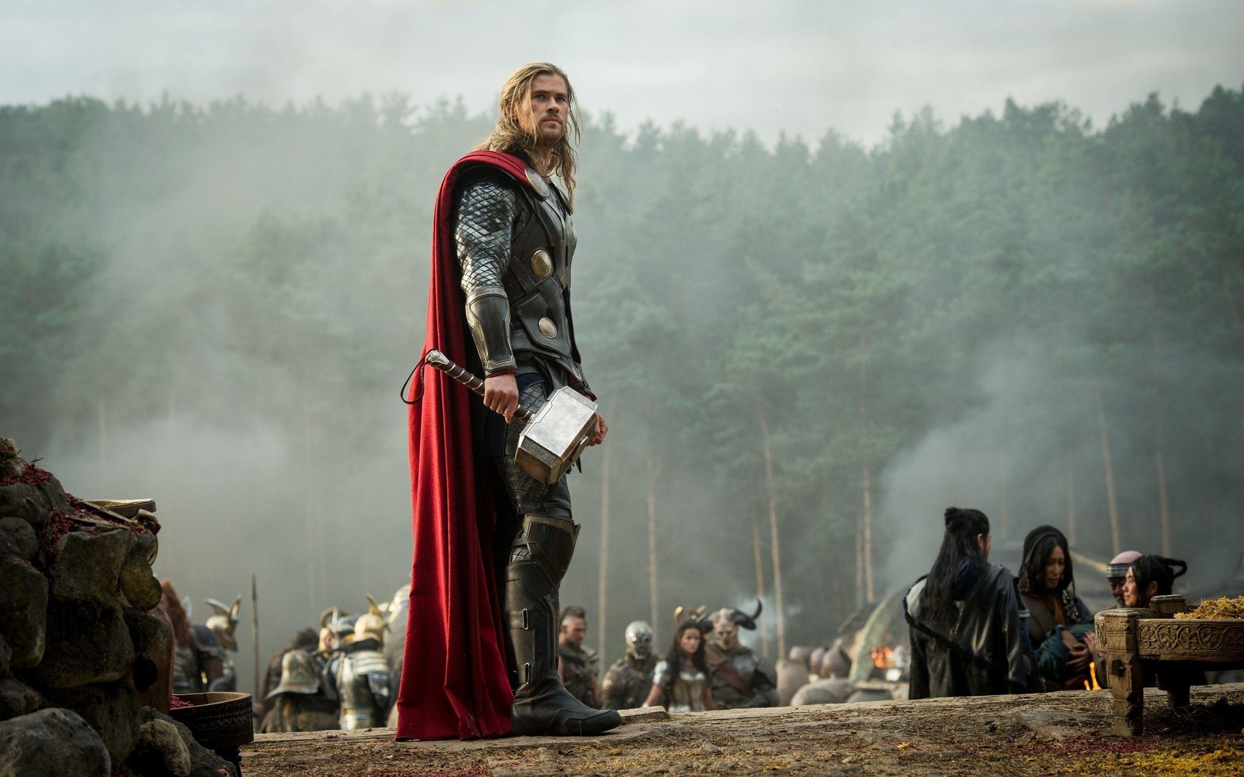 Chris Hemsworth, Thor, Film, Dunkle Welt, Superheld, 2560x1600 HD Desktop