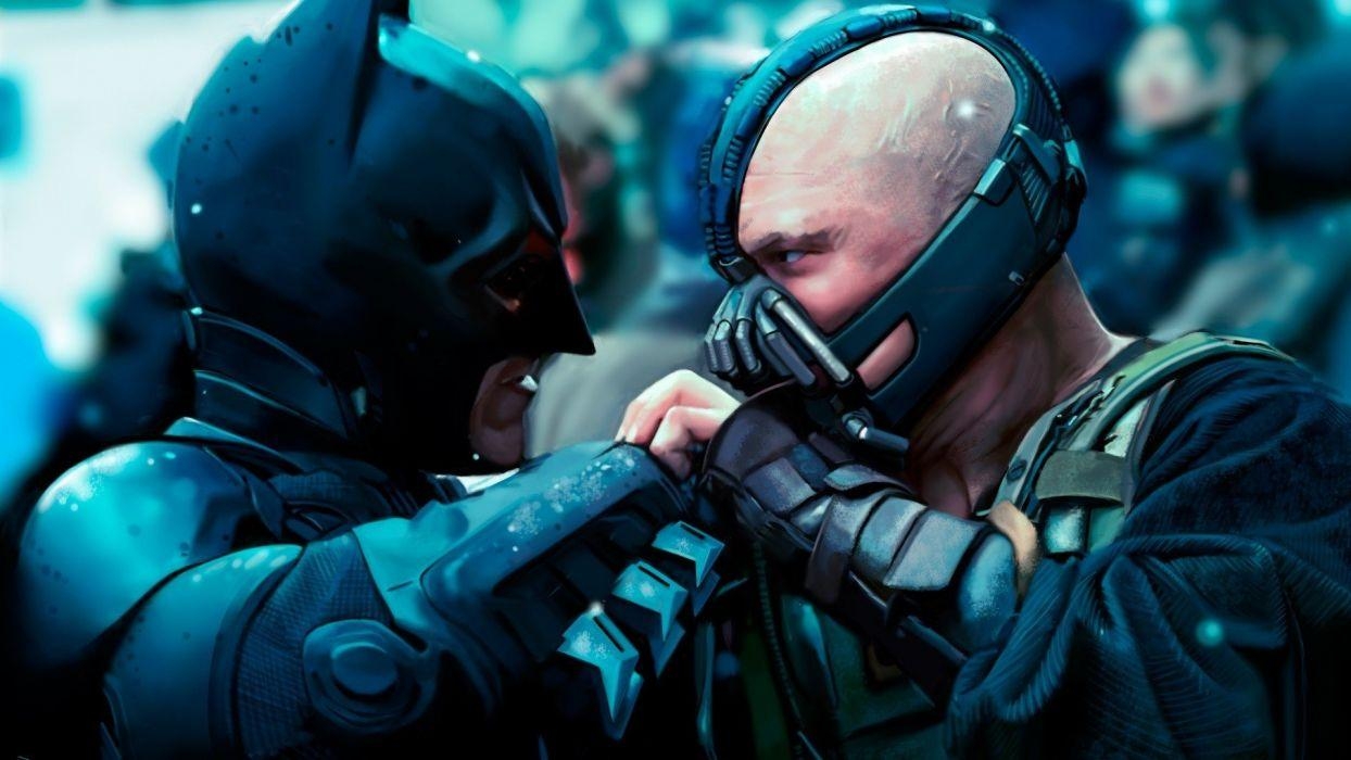 Christian Bale, Batman, Bane, Tom Hardy, Film, 1250x700 HD Desktop