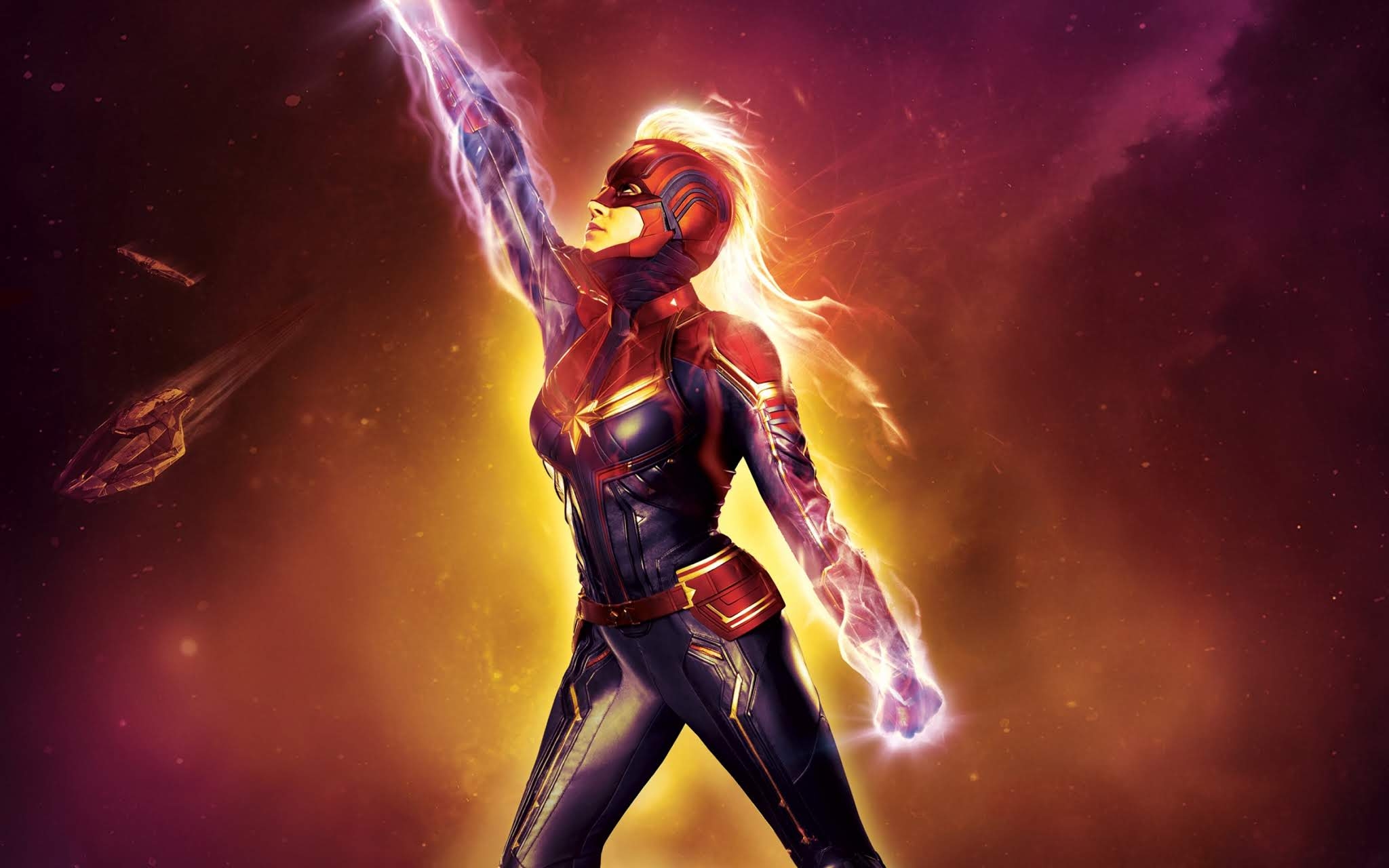 Captain Marvel, HD, Hintergrund, Marvel, Film, 2050x1280 HD Desktop