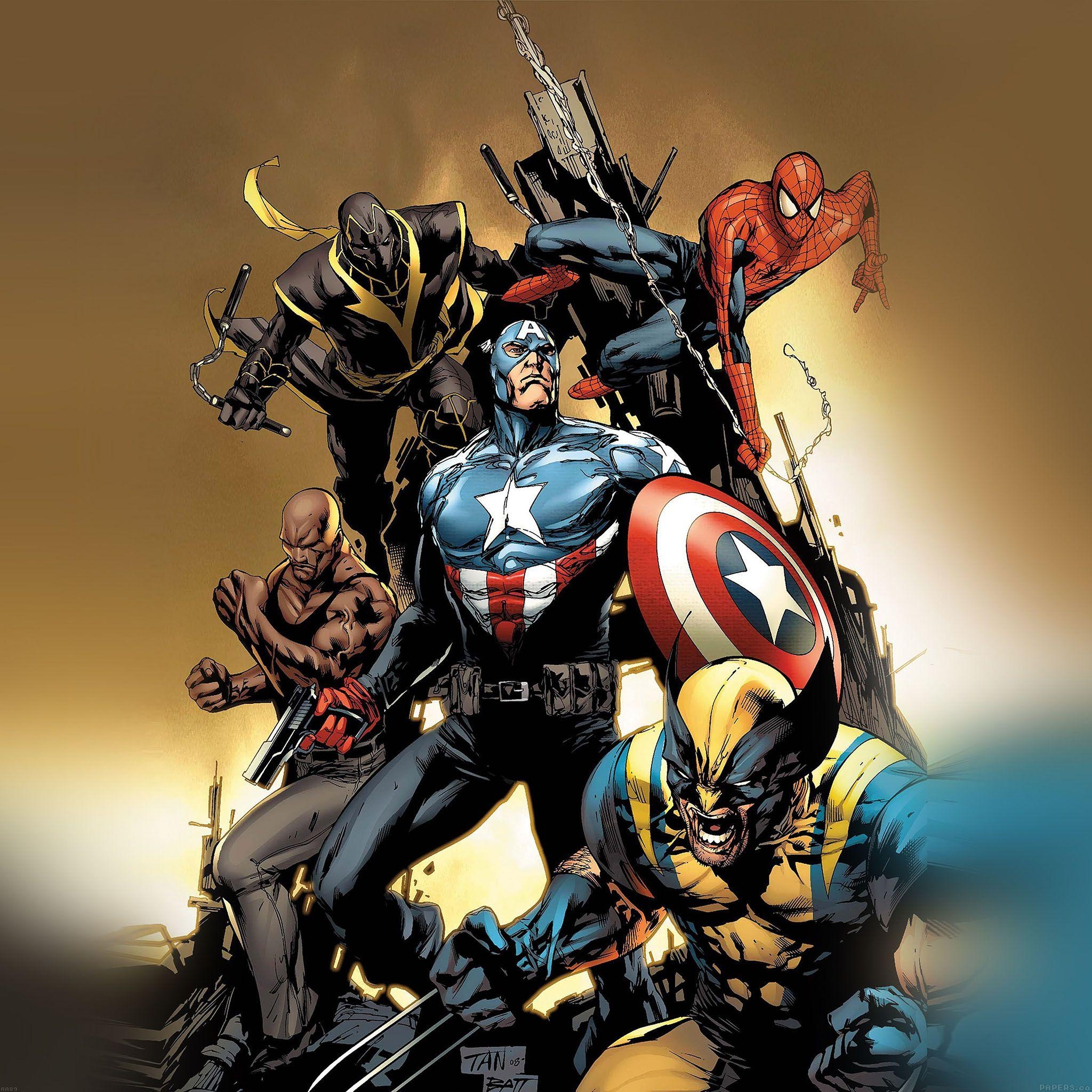 Avengers, Android, Superhelden, Marvel, Zusammenkunft, 2050x2050 HD Handy