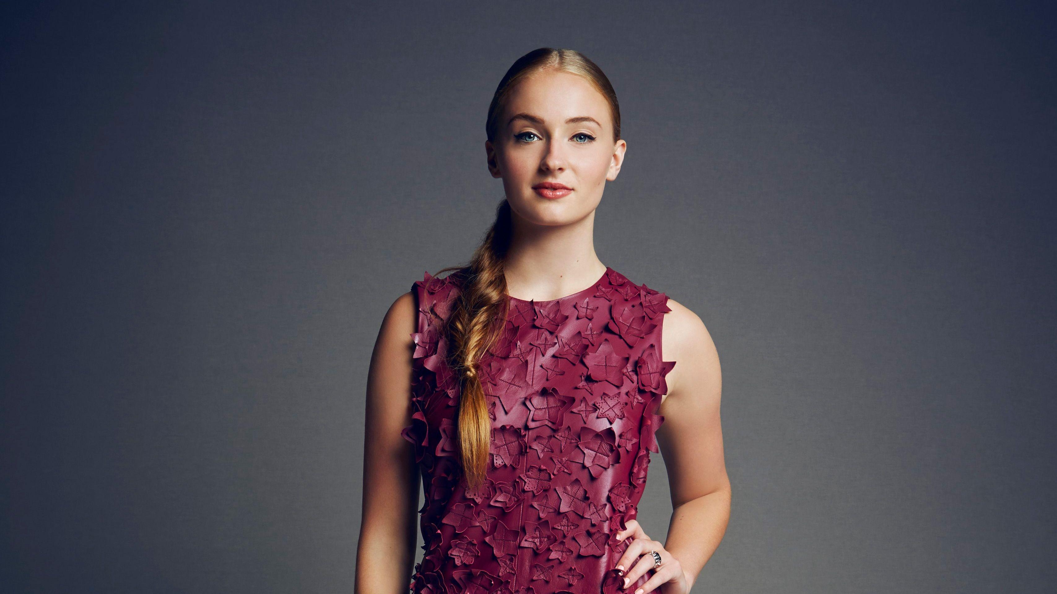 Sophie Turner, 4K, Promi, Bild, Ultra HD, 3420x1920 HD Desktop