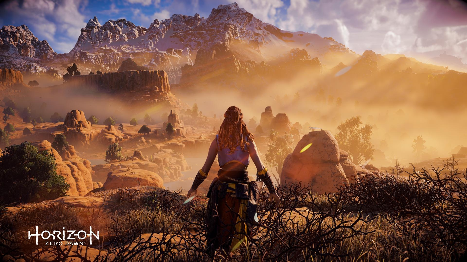 Aloy, Horizon Zero Dawn, Protagonistin, Abenteuer, Rollenspiel, 1920x1080 Full HD Desktop