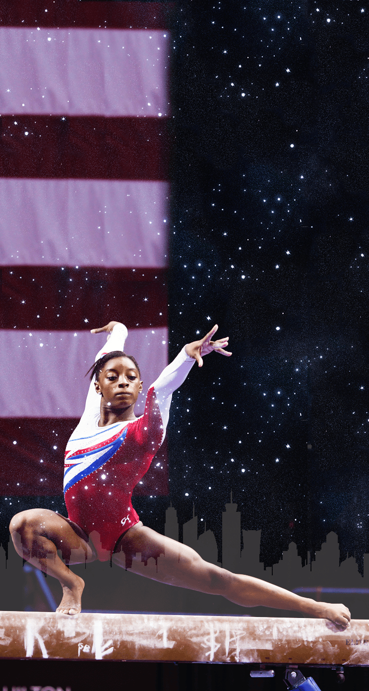 Simone Biles, Weltmeisterin, Sportlerin, Talent, Gymnastik, 750x1400 HD Handy