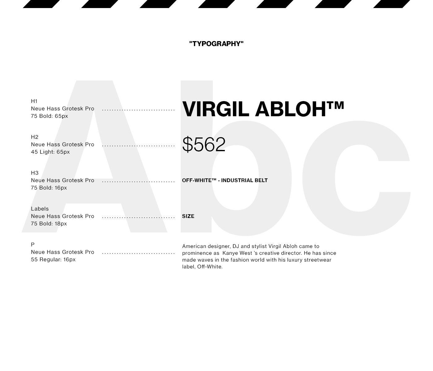 Virgil Abloh, Off-White, App-Konzept, Design, Mode, 1400x1200 HD Desktop