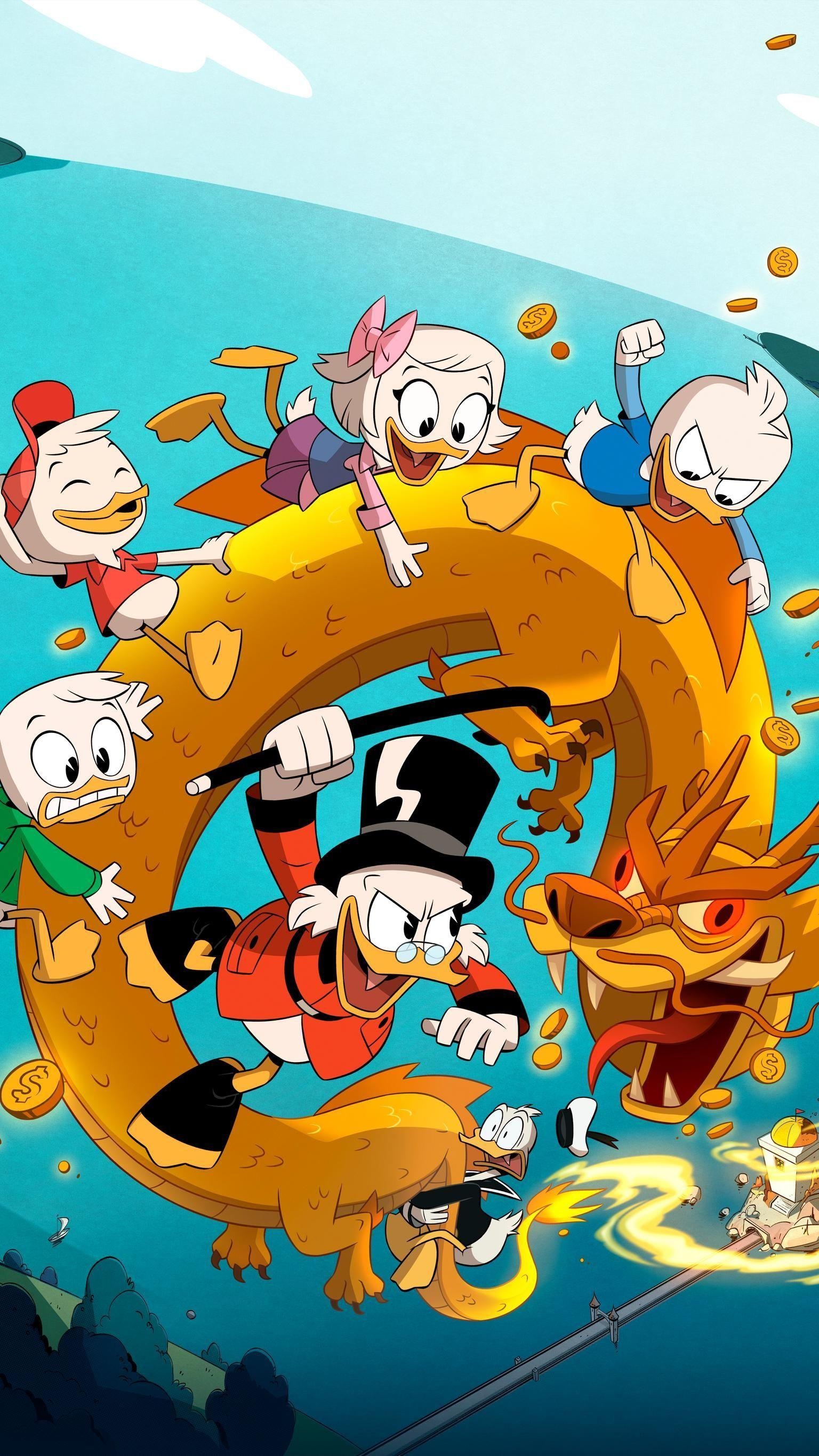 Ducktales, Handy, Wallpaper, Disney, Enten, 1540x2740 HD Handy