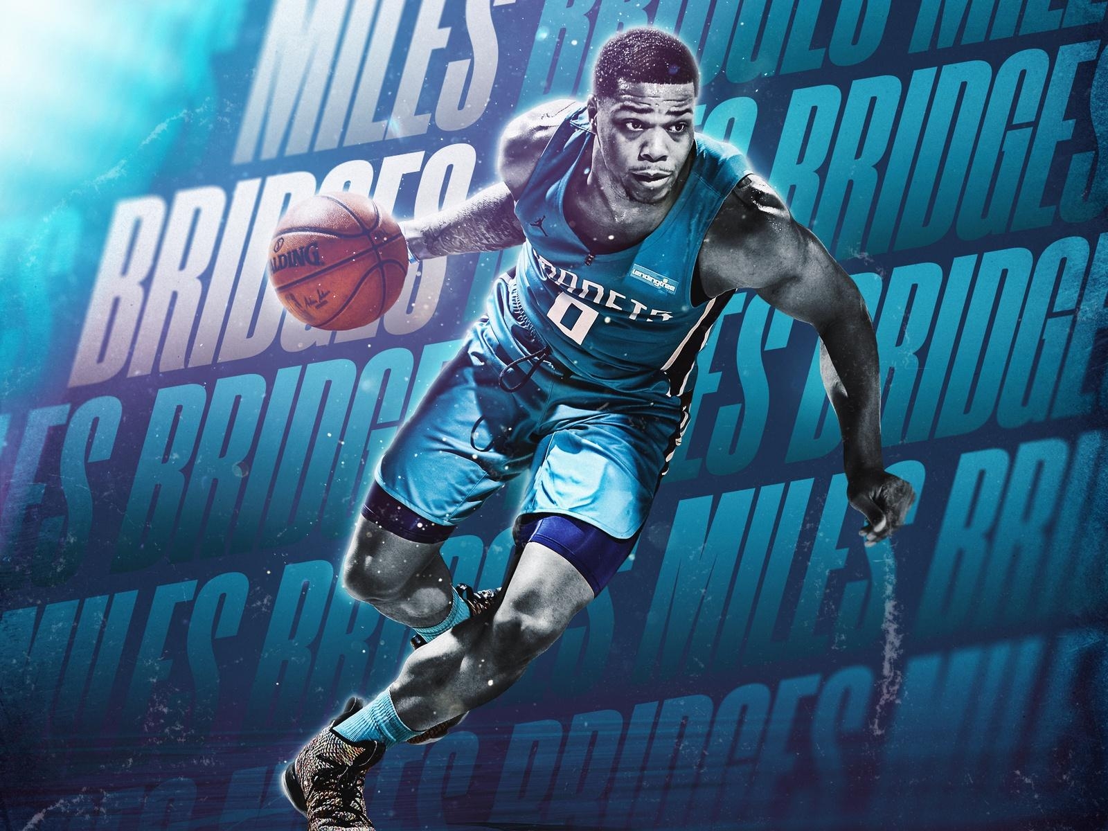 Miles Bridges, Dribbble, Design, Basketball, Sport, 1600x1200 HD Desktop