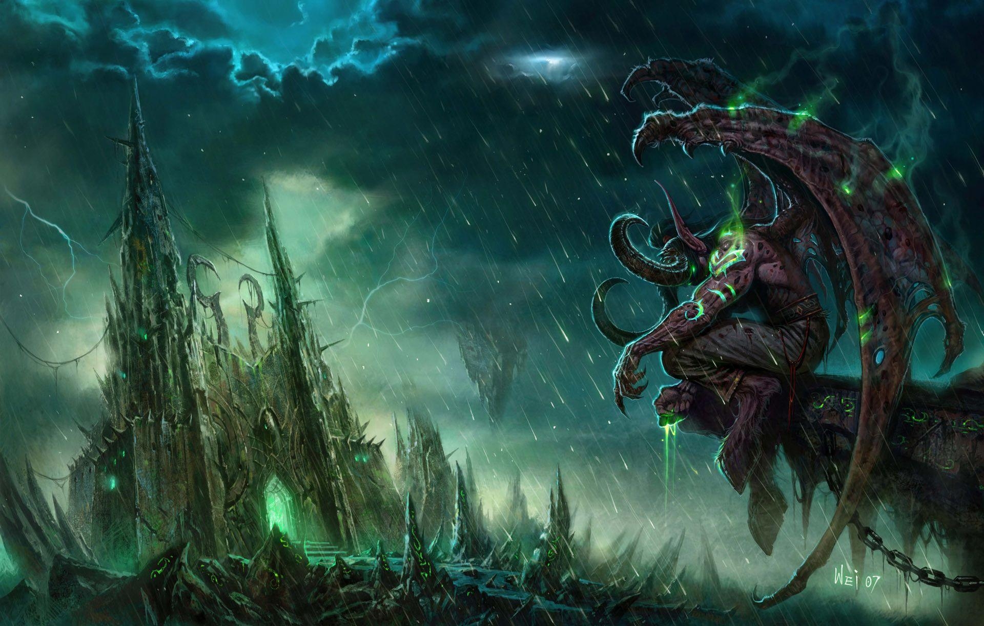 Illidan Stormrage, Warcraft, Fantasy, 4K, Spiel, 1920x1230 HD Desktop