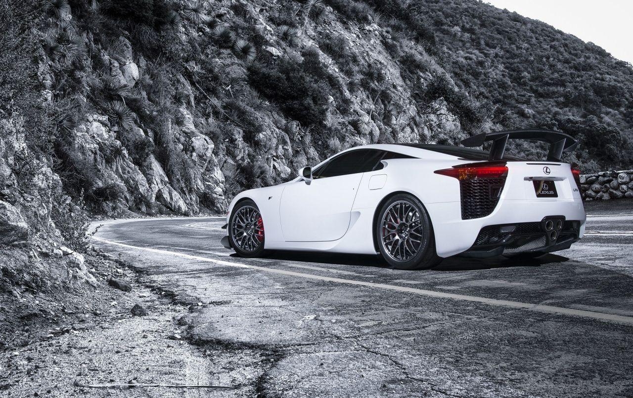 Lexus LFA, Nürburgring Edition, Weiß, Hinteransicht, 1280x810 HD Desktop